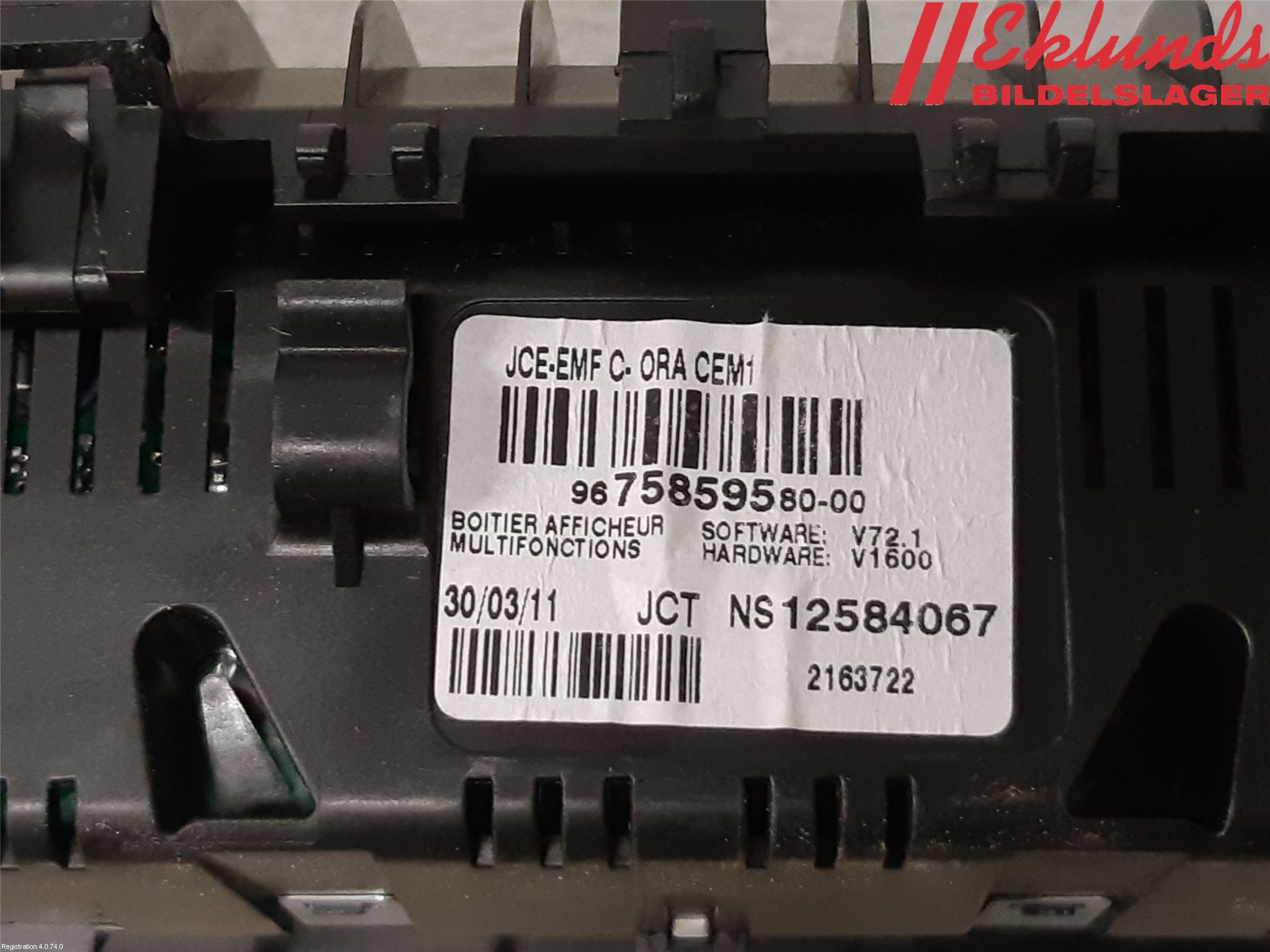 Peugeot RCZ Färddator