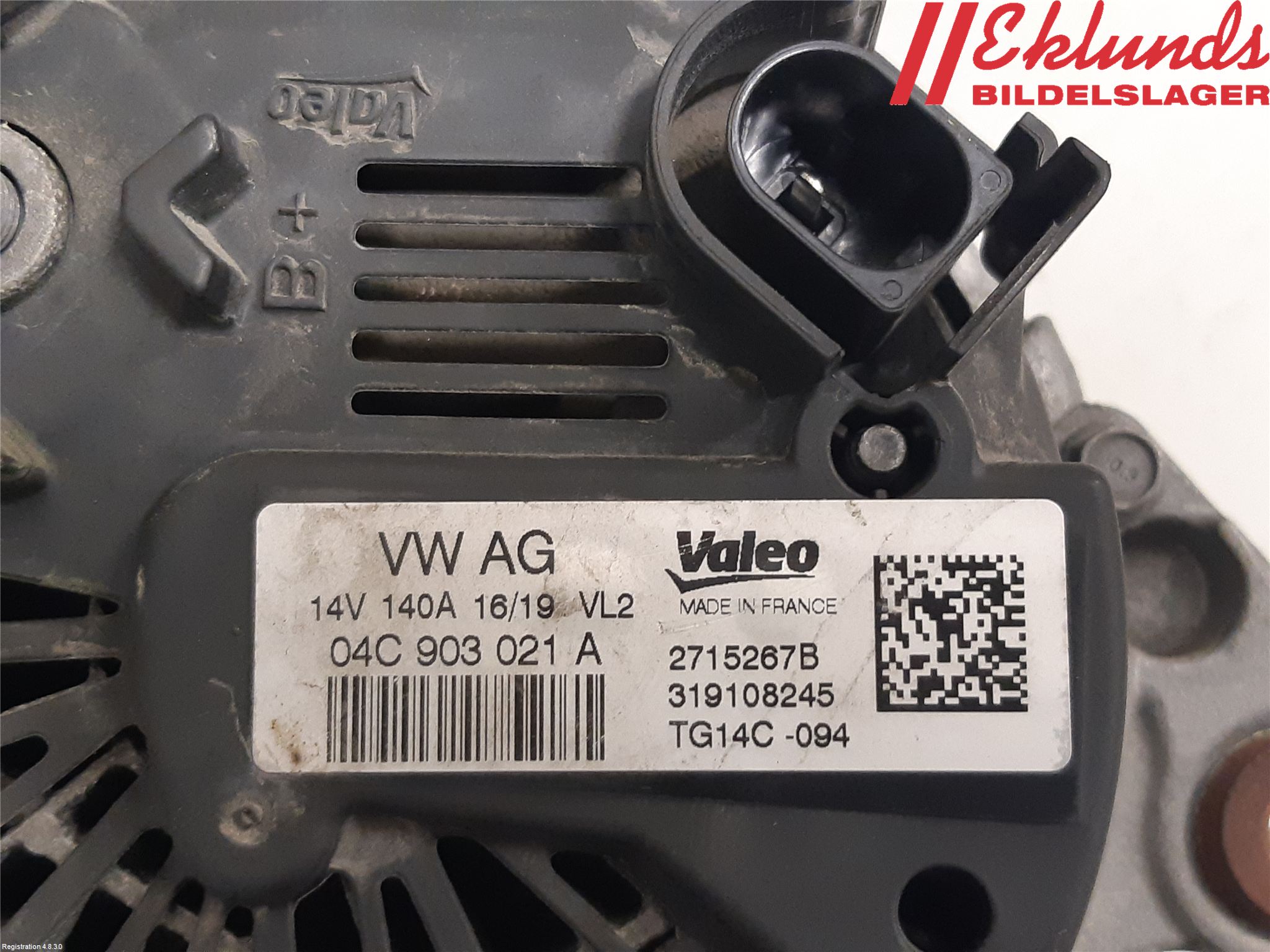 Volkswagen VW GOLF / E-GOLF VII 13-20 Generator