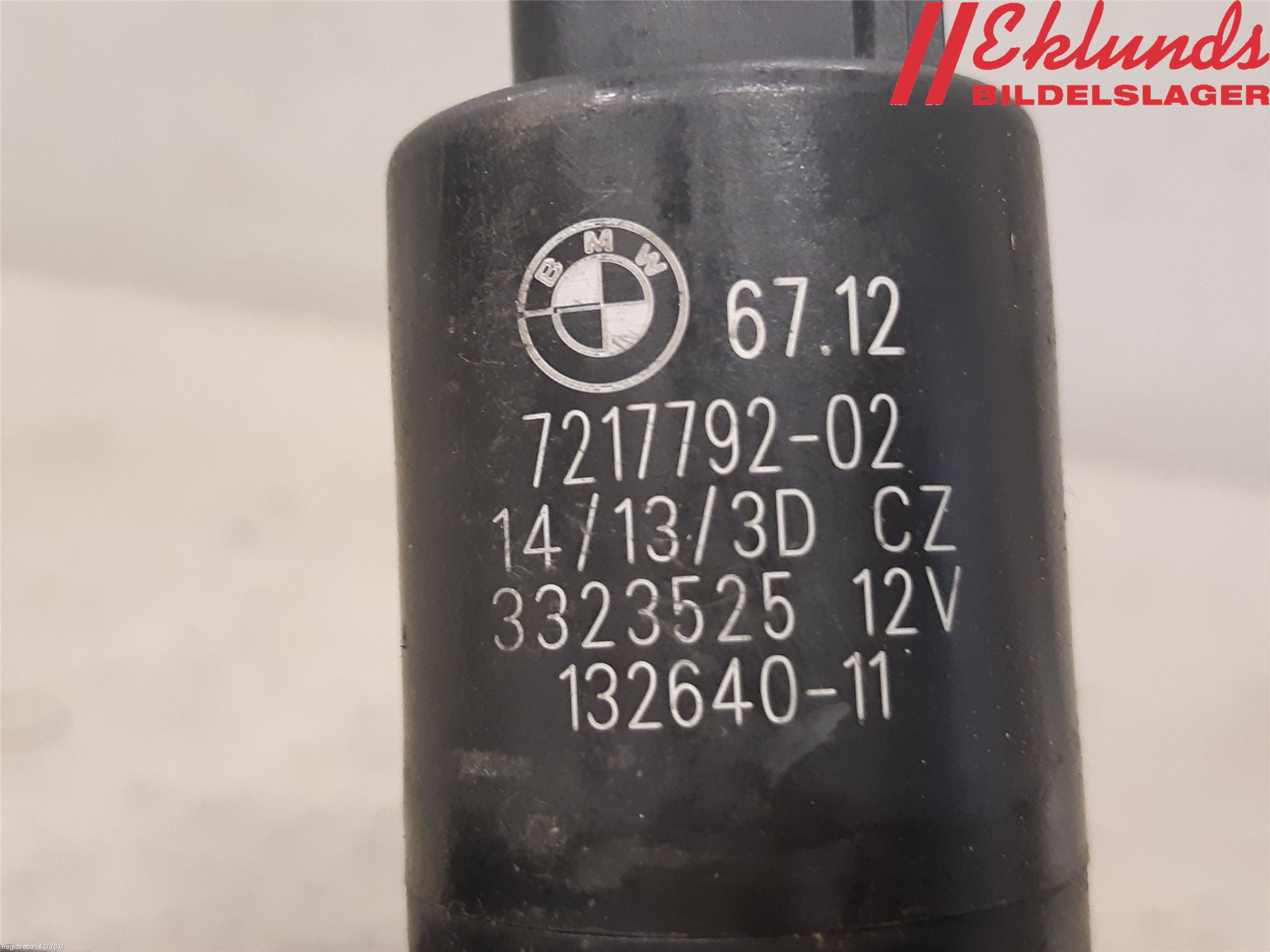 BMW 5 F10/F11/F18 09-17 Spolarpump Högtryck