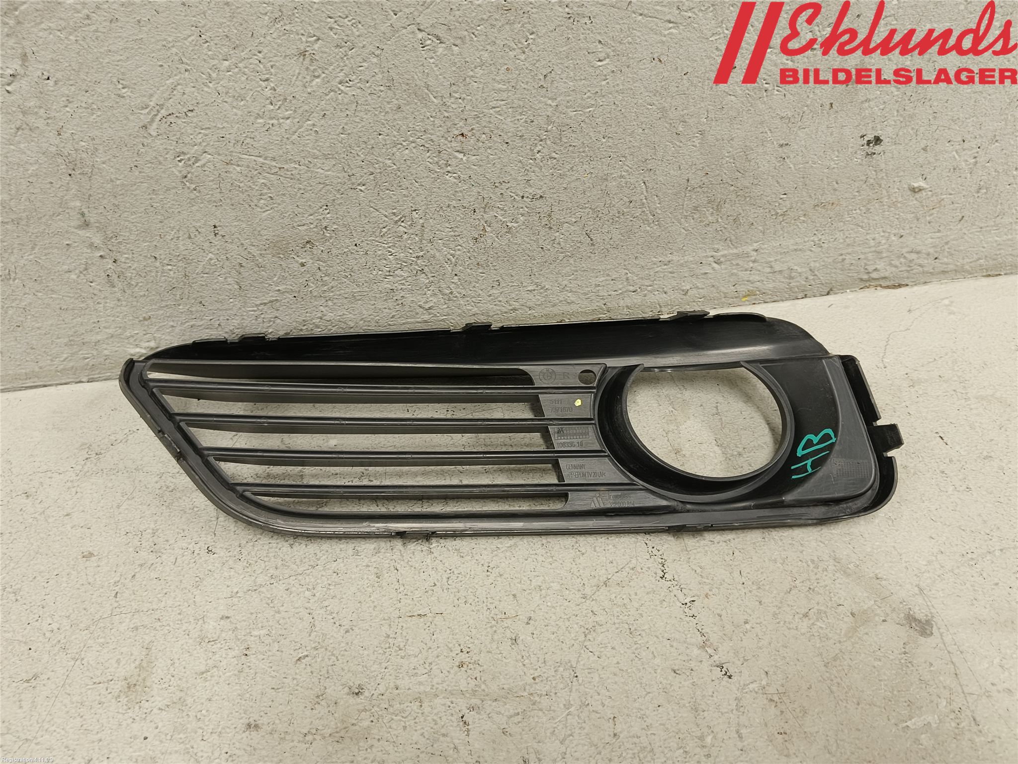 BMW 1 F20/F21 11-19 Dimljussarg Fram
