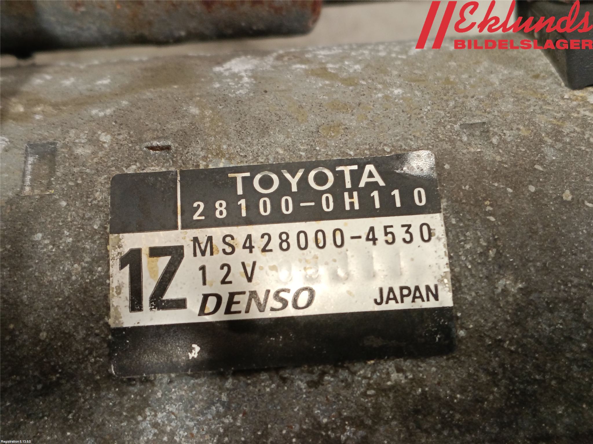 Toyota AVENSIS 07-08 Startmotor