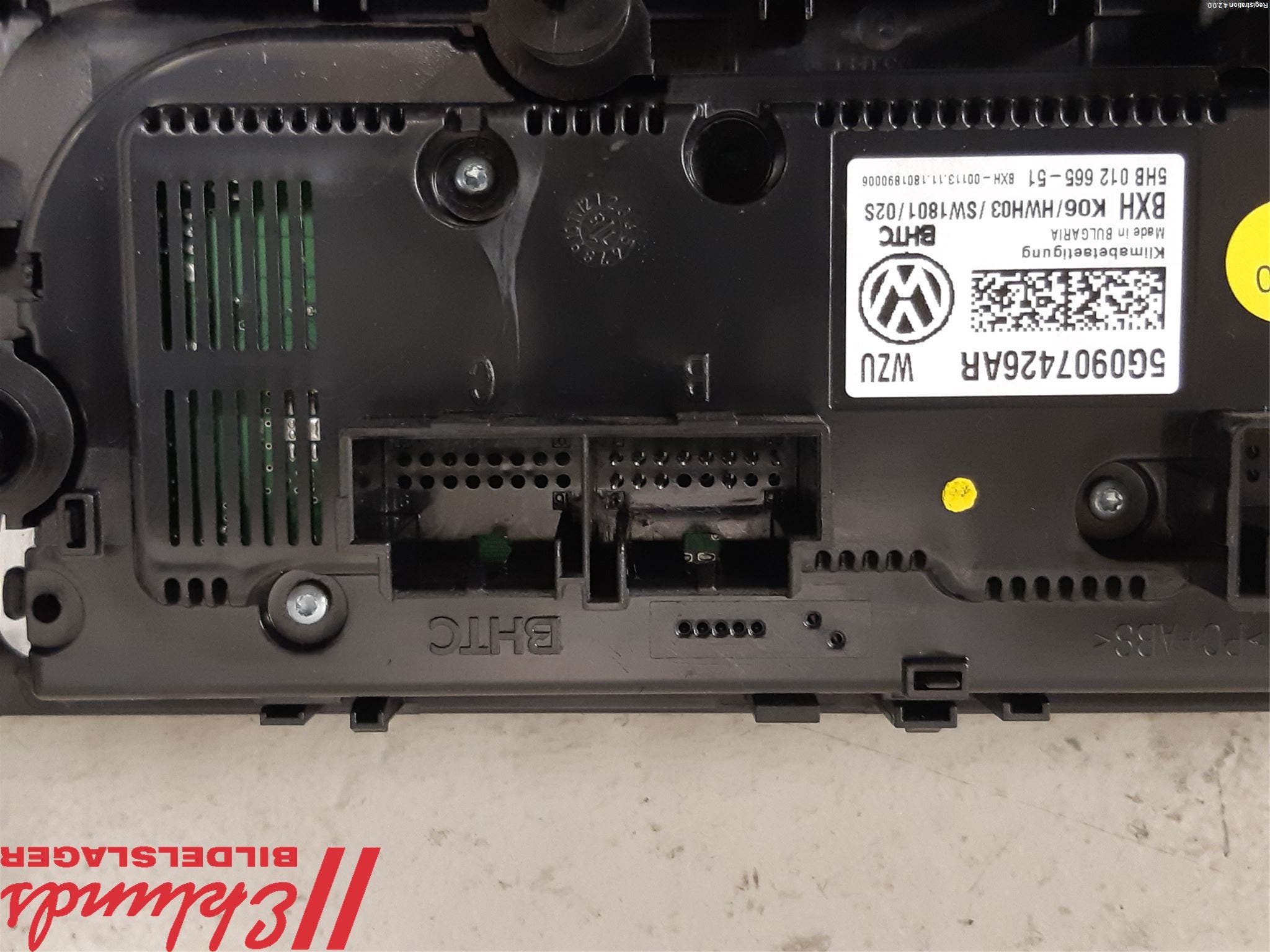 Volkswagen VW GOLF / E-GOLF VII 13-20 Ac Styrenhet Ac Manöveren