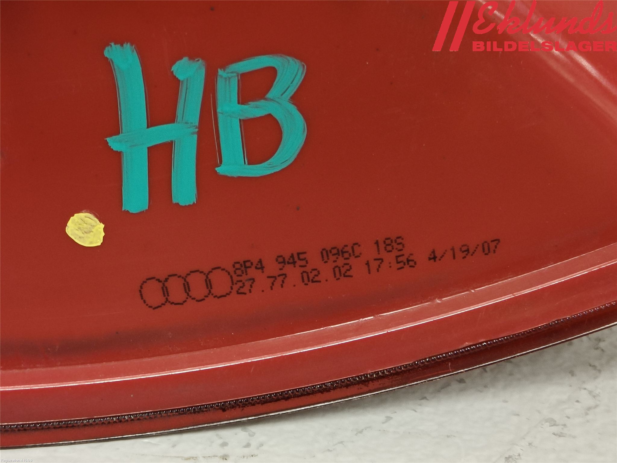 Audi A3/S3 05-13 Bakljus Höger