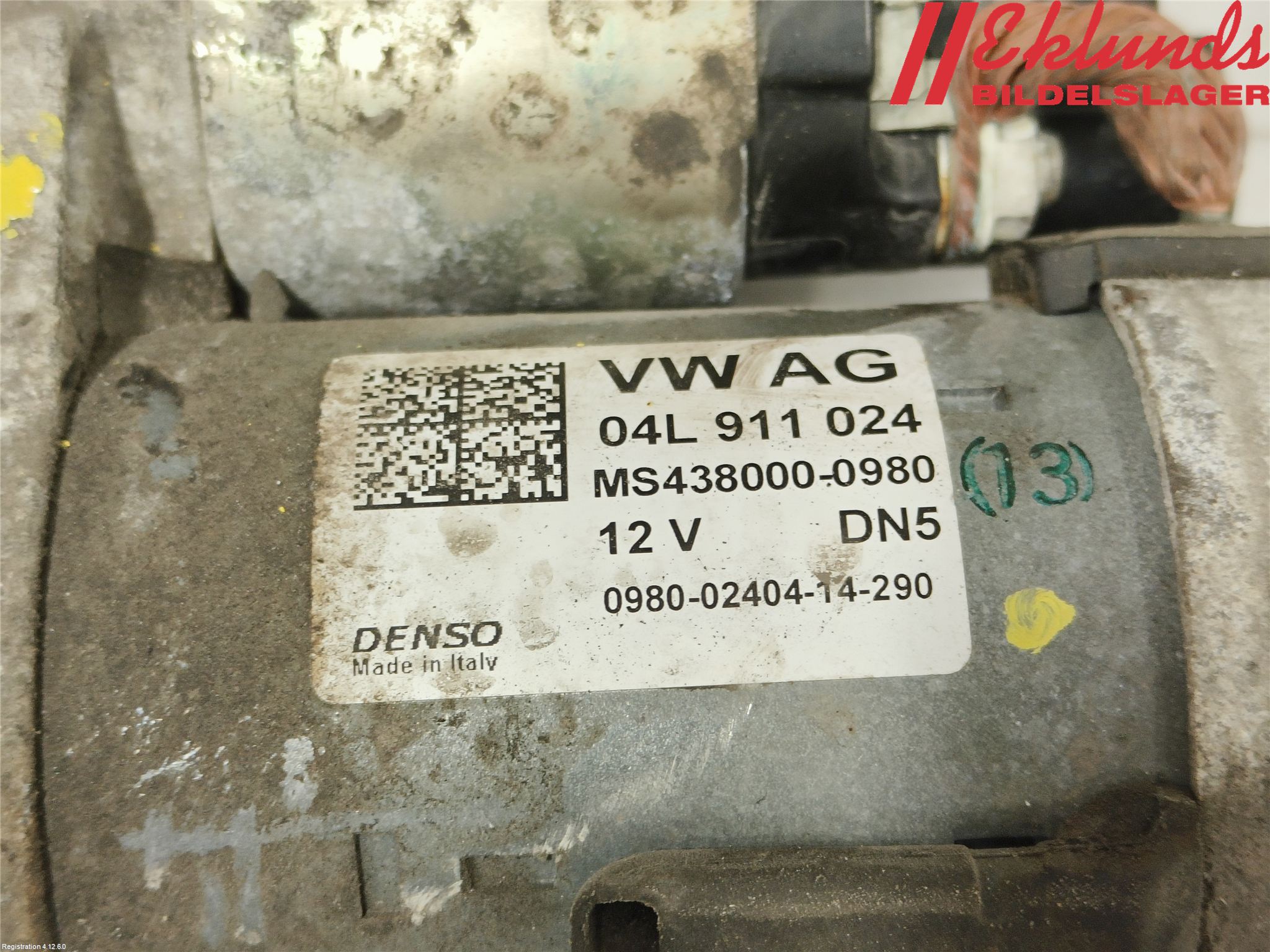 Audi A6/S6 4G 11-18 Startmotor Diesel