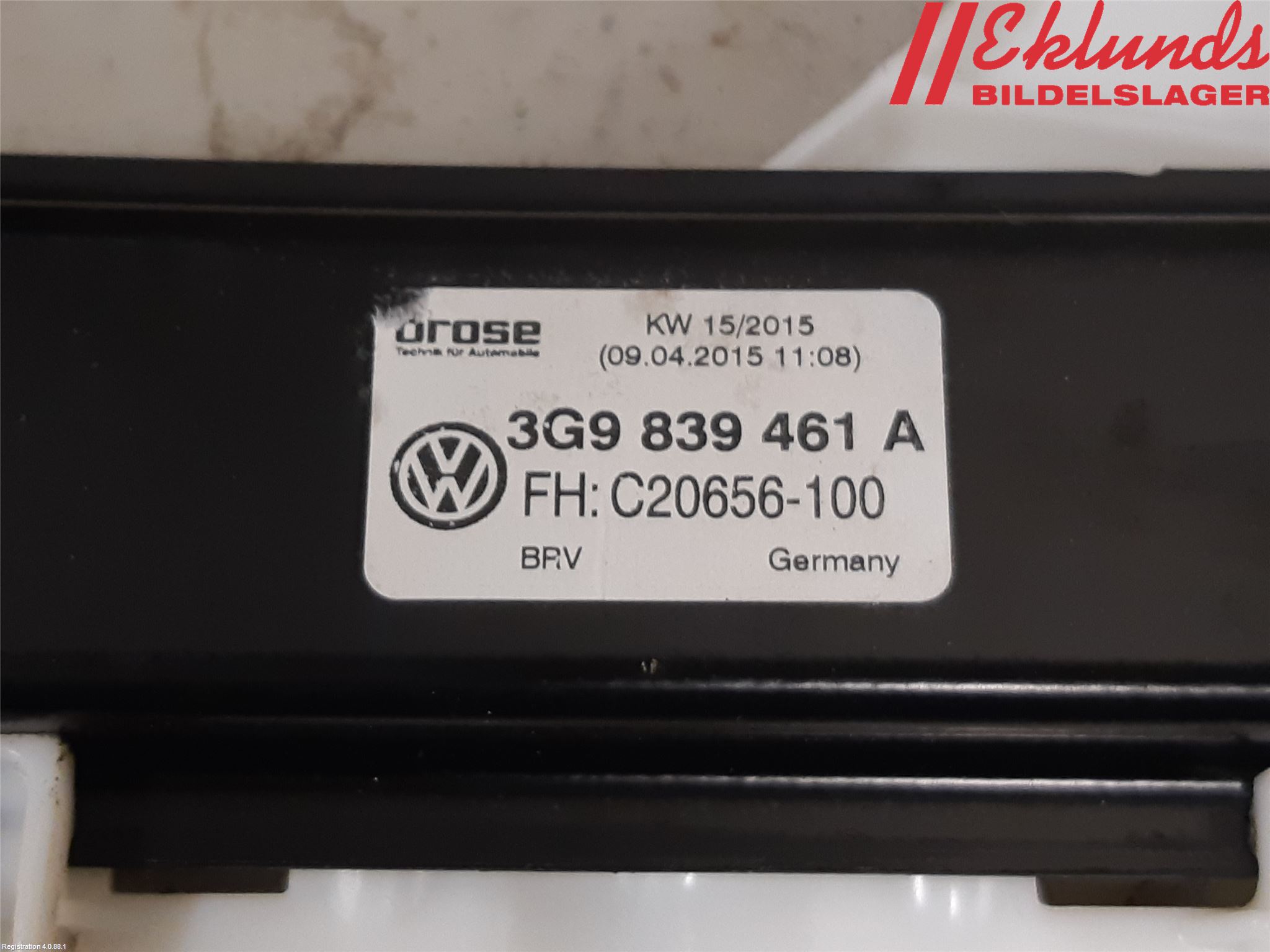 Volkswagen VW PASSAT 15-19 Fönsterhiss El Kompl
