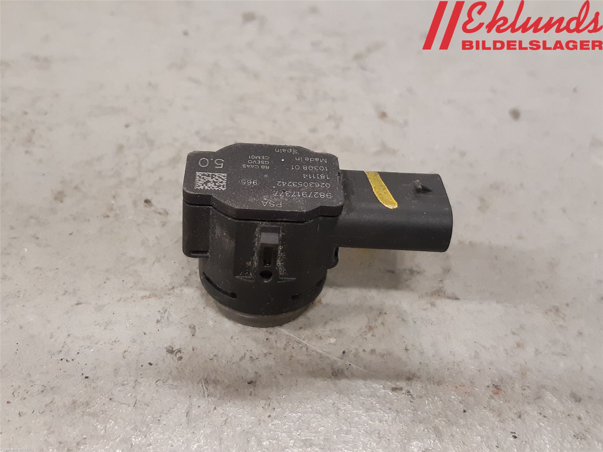 Citroen COTROEN C3 17-24 Parkeringshjälp Backsensor