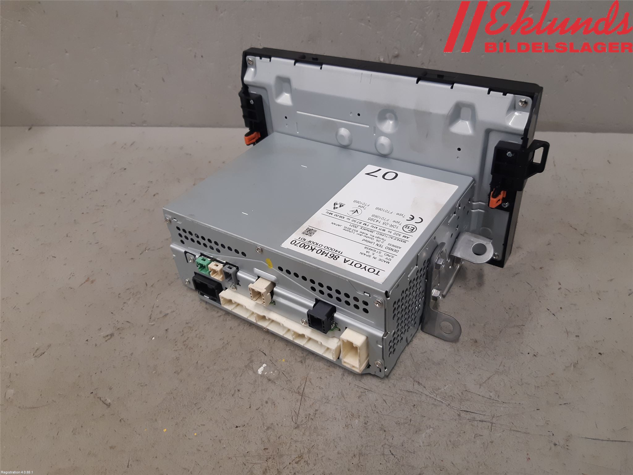 Toyota YARIS XP21 20- Cd Radio - Multimediapanel