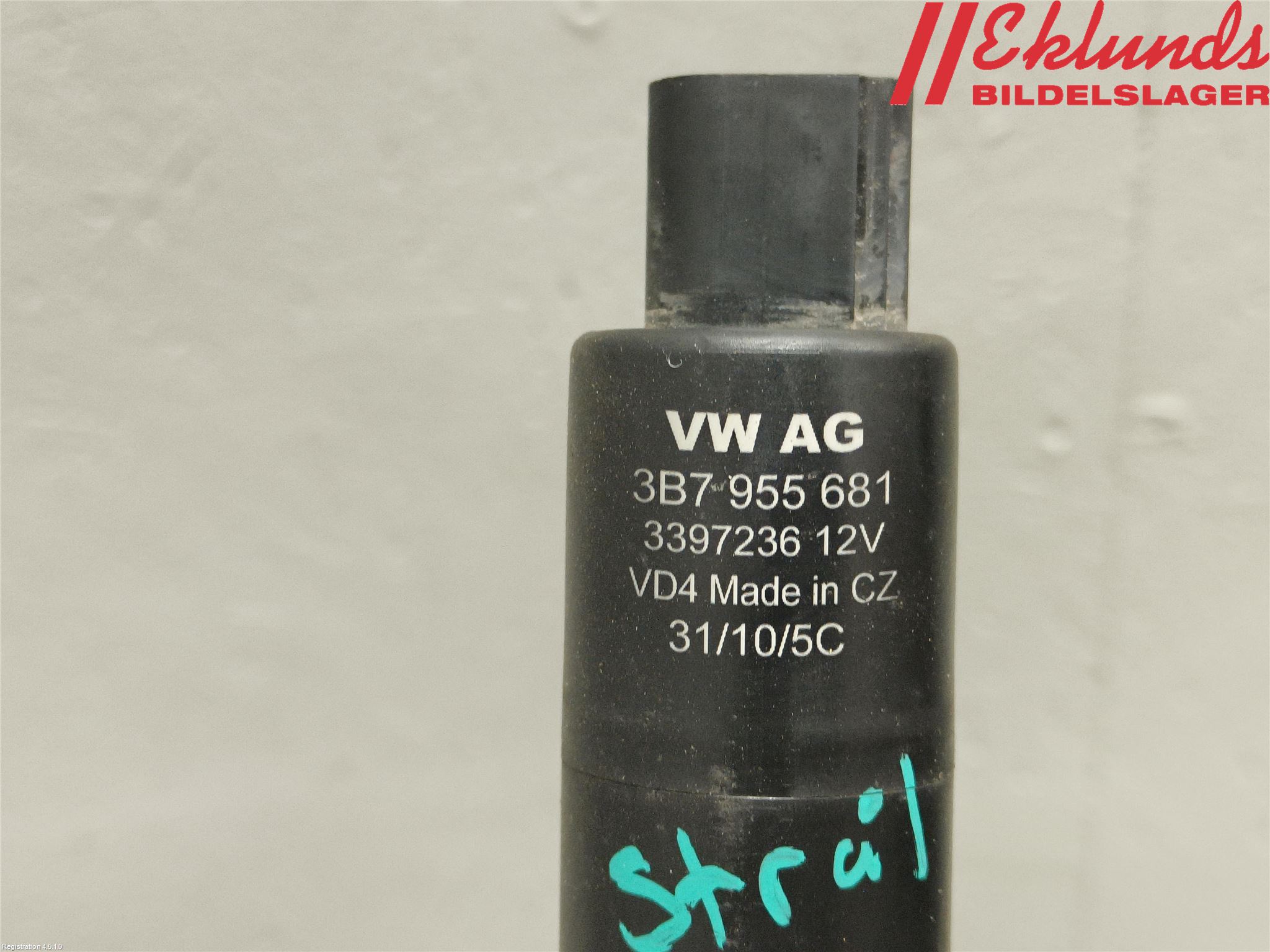 Volkswagen VW GOLF VI 09-13 Spolarpump Högtryck
