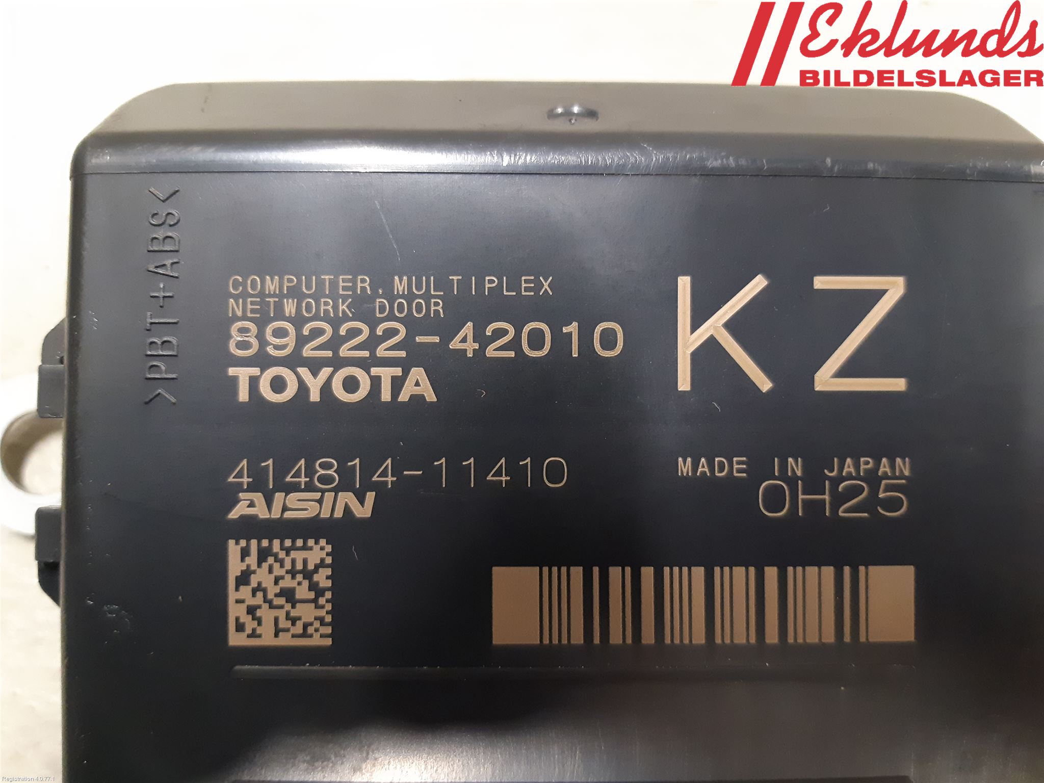 Toyota RAV4 19- Styrenhet Baklucka