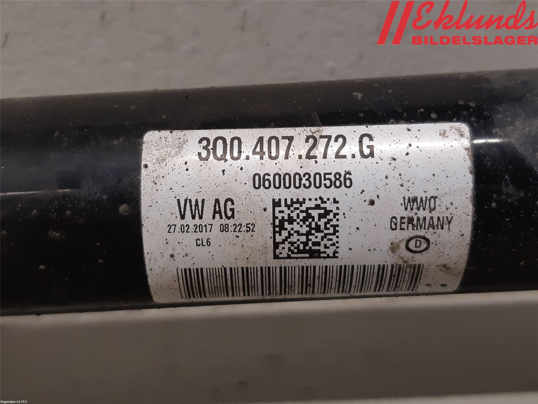 Seat ATECA 16->> Drivaxel Fram Höger