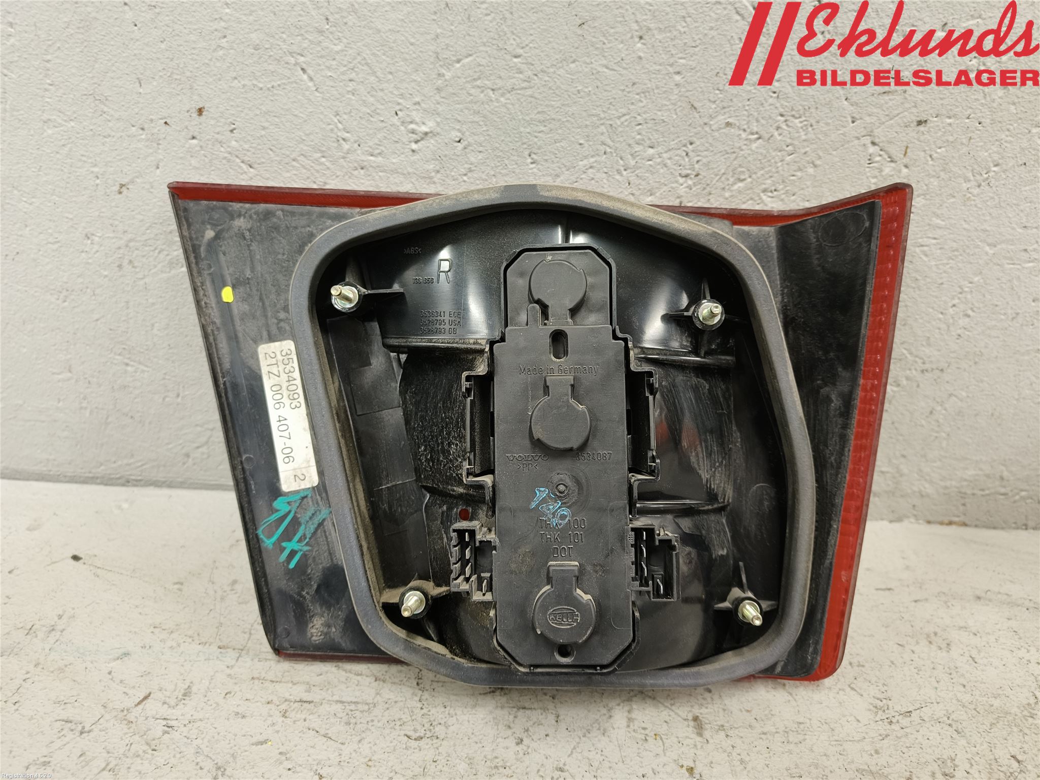 Volvo 940 91-98 Bakljus Lucka Hö