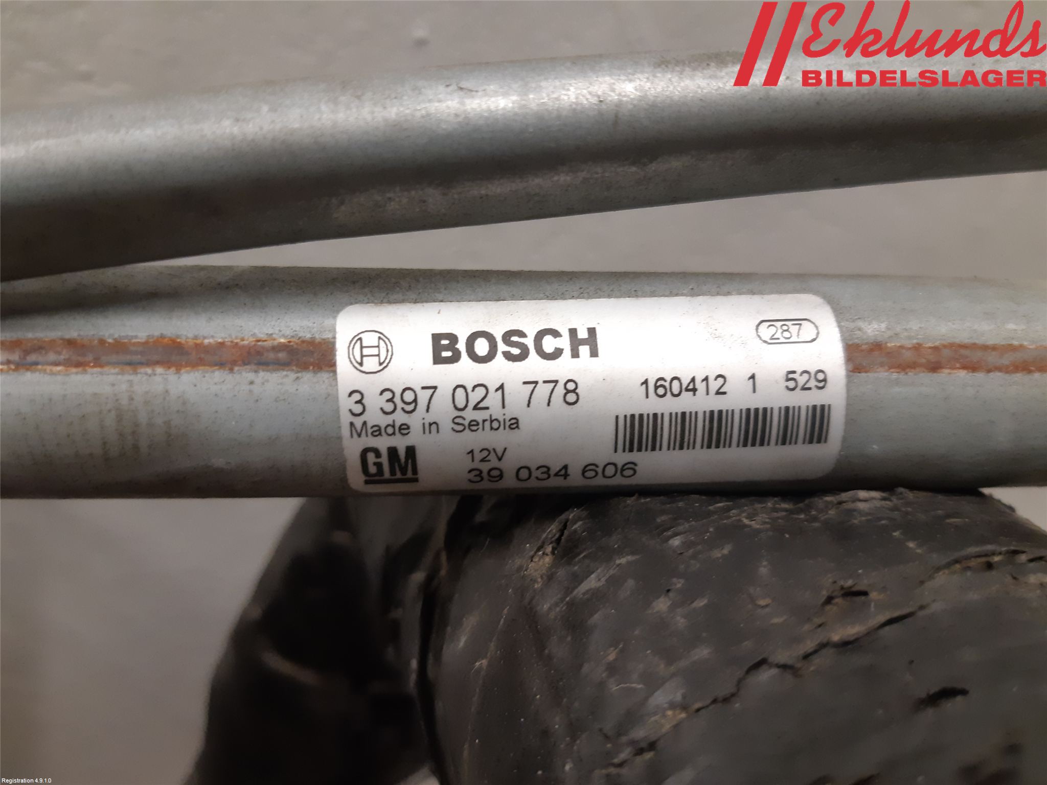 Opel ASTRA K 16-22 Torkarmekanism Vindruta