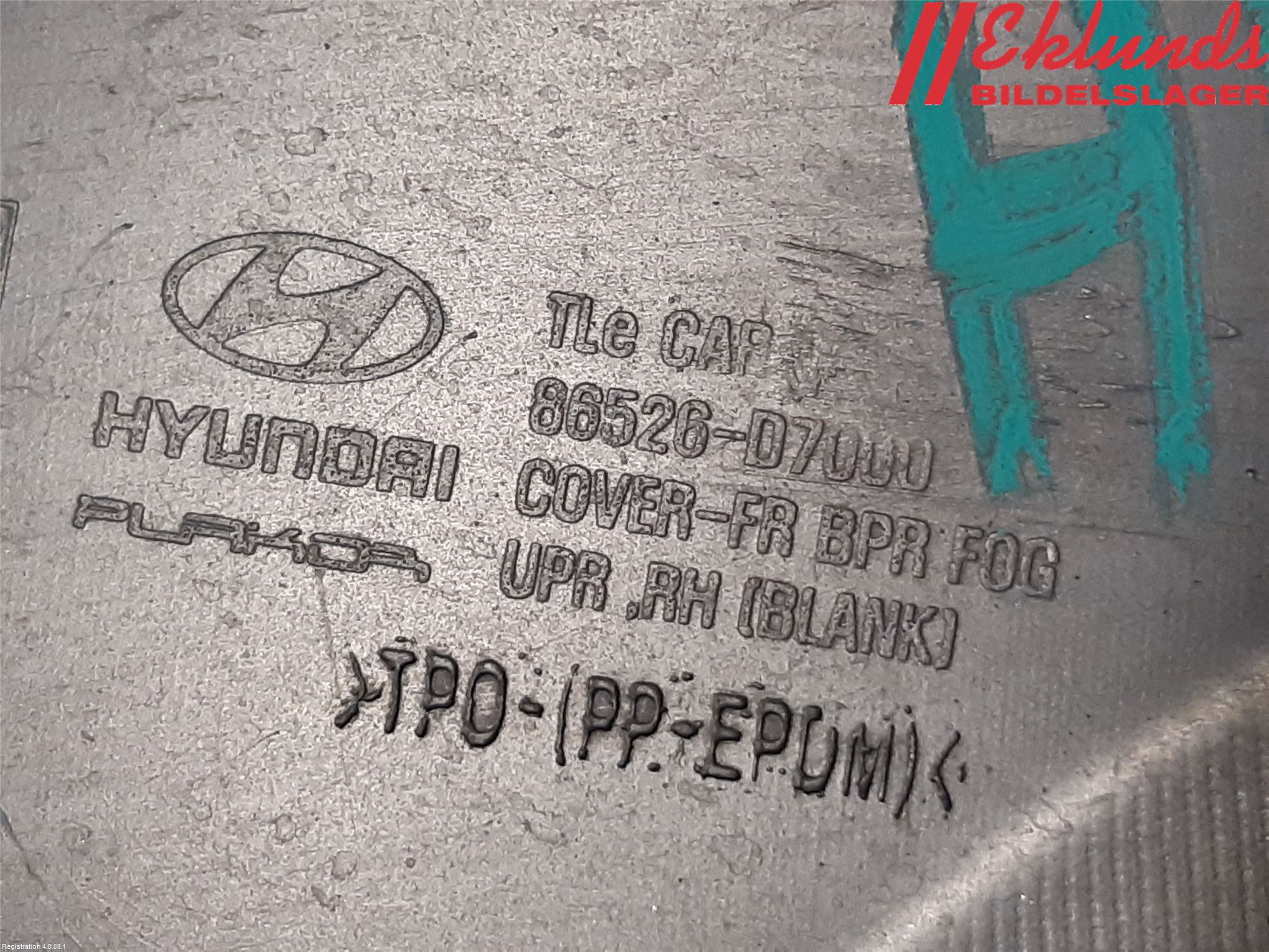 Hyundai TUCSON 05- Stöt Utfyllnad-List-Grill