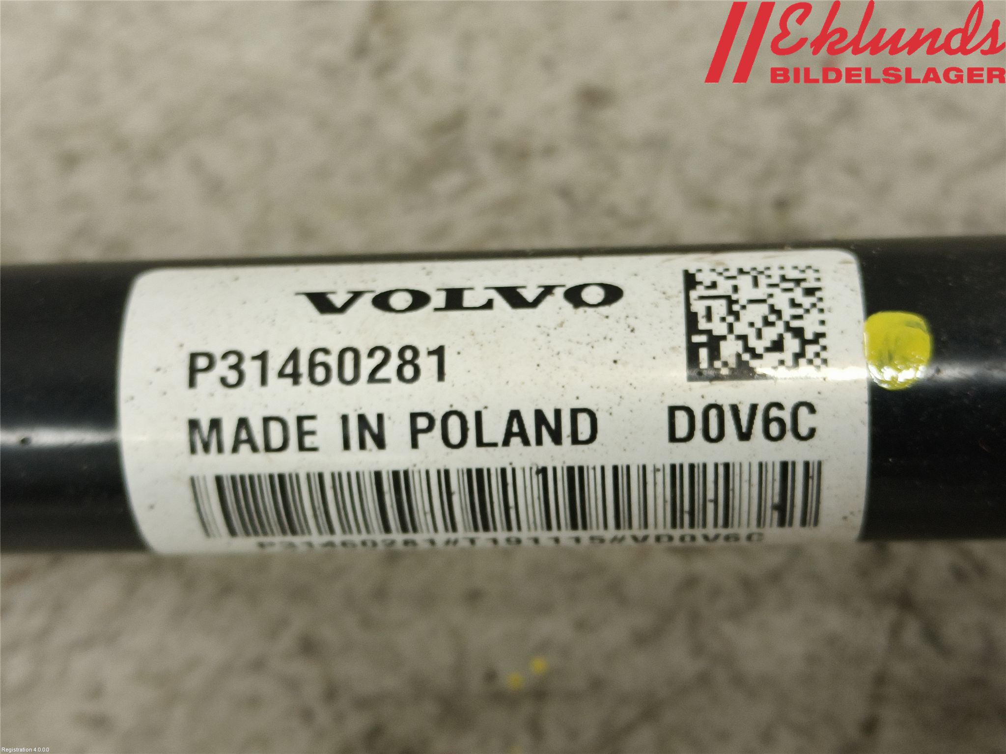 Volvo XC40/RECHARGE 18- Drivaxel Bak Vänster