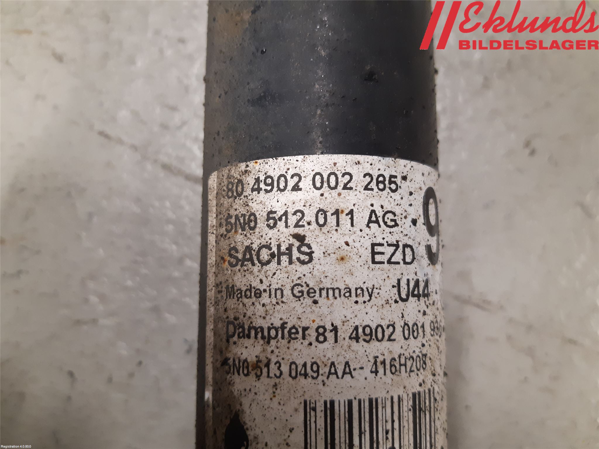 Volkswagen VW TIGUAN 07-16 Stötdämpare Bak