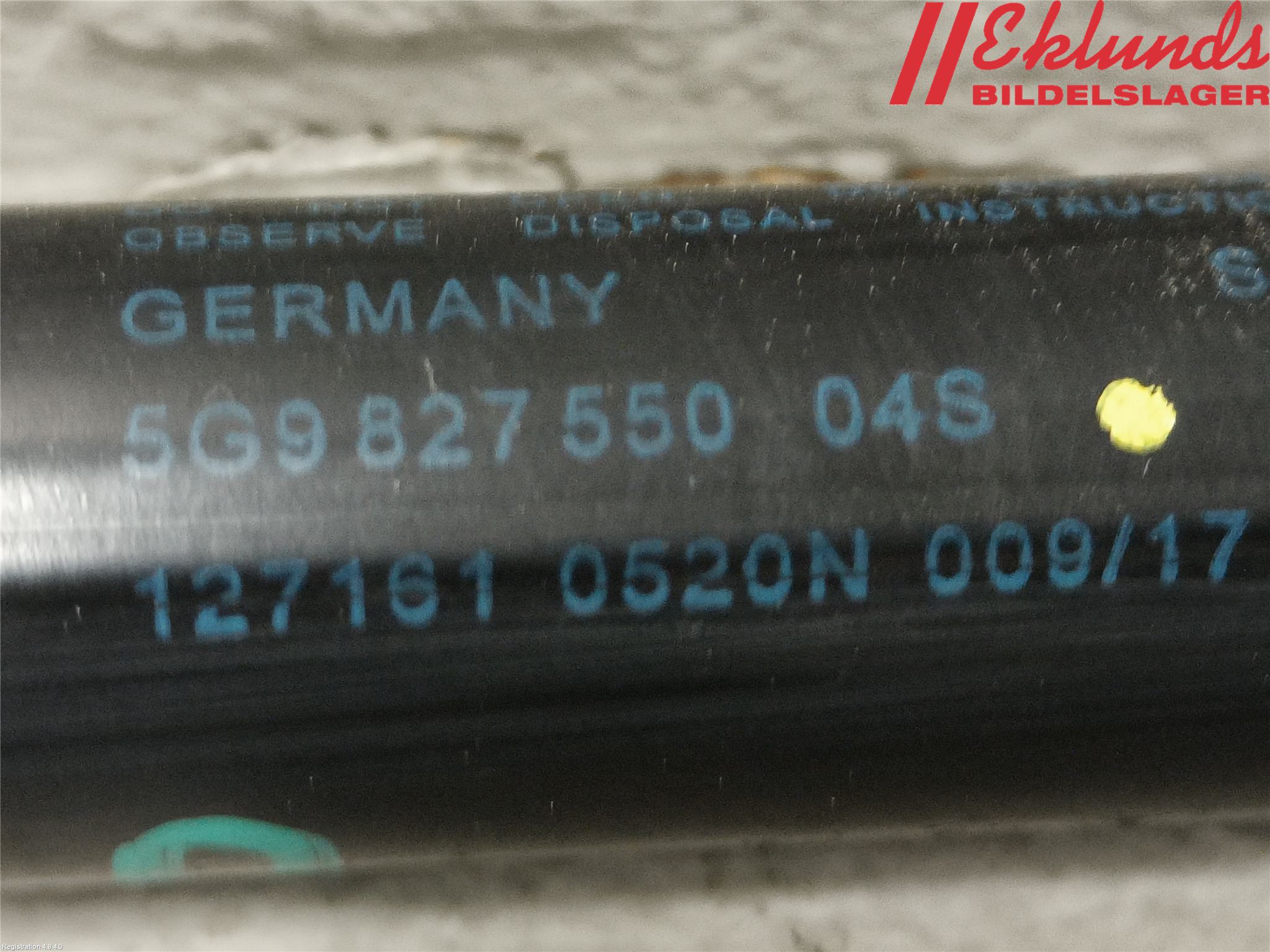 Volkswagen VW GOLF / E-GOLF VII 13-20 Gasfjäder Baklucka