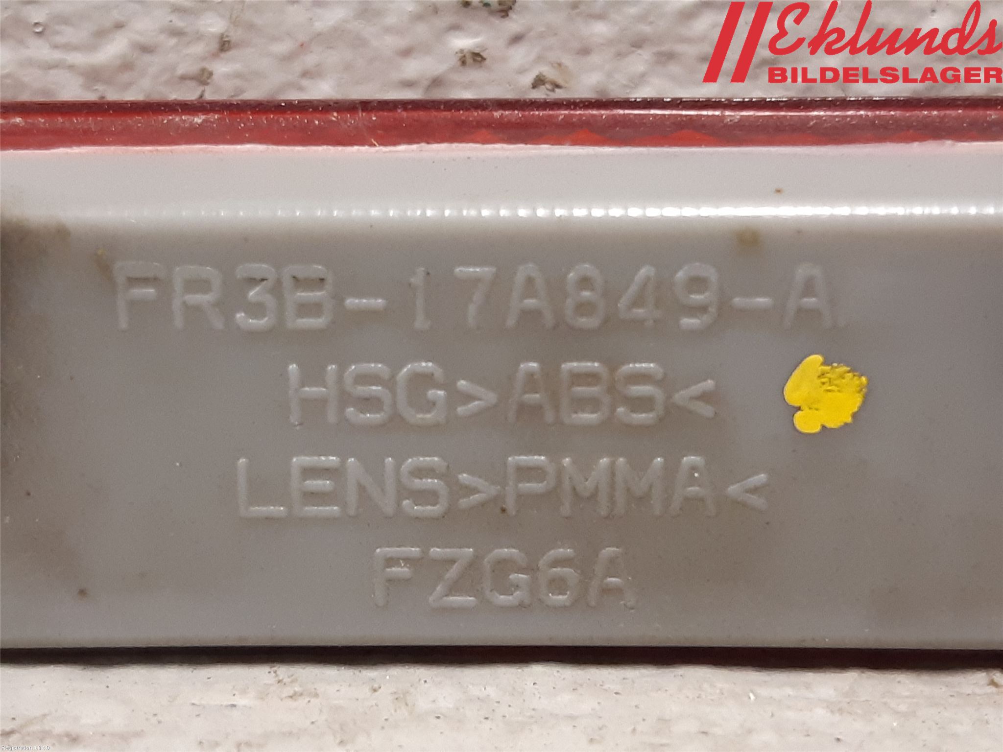 Ford MUSTANG VI 15-22 Dimljus/Reflex Bak