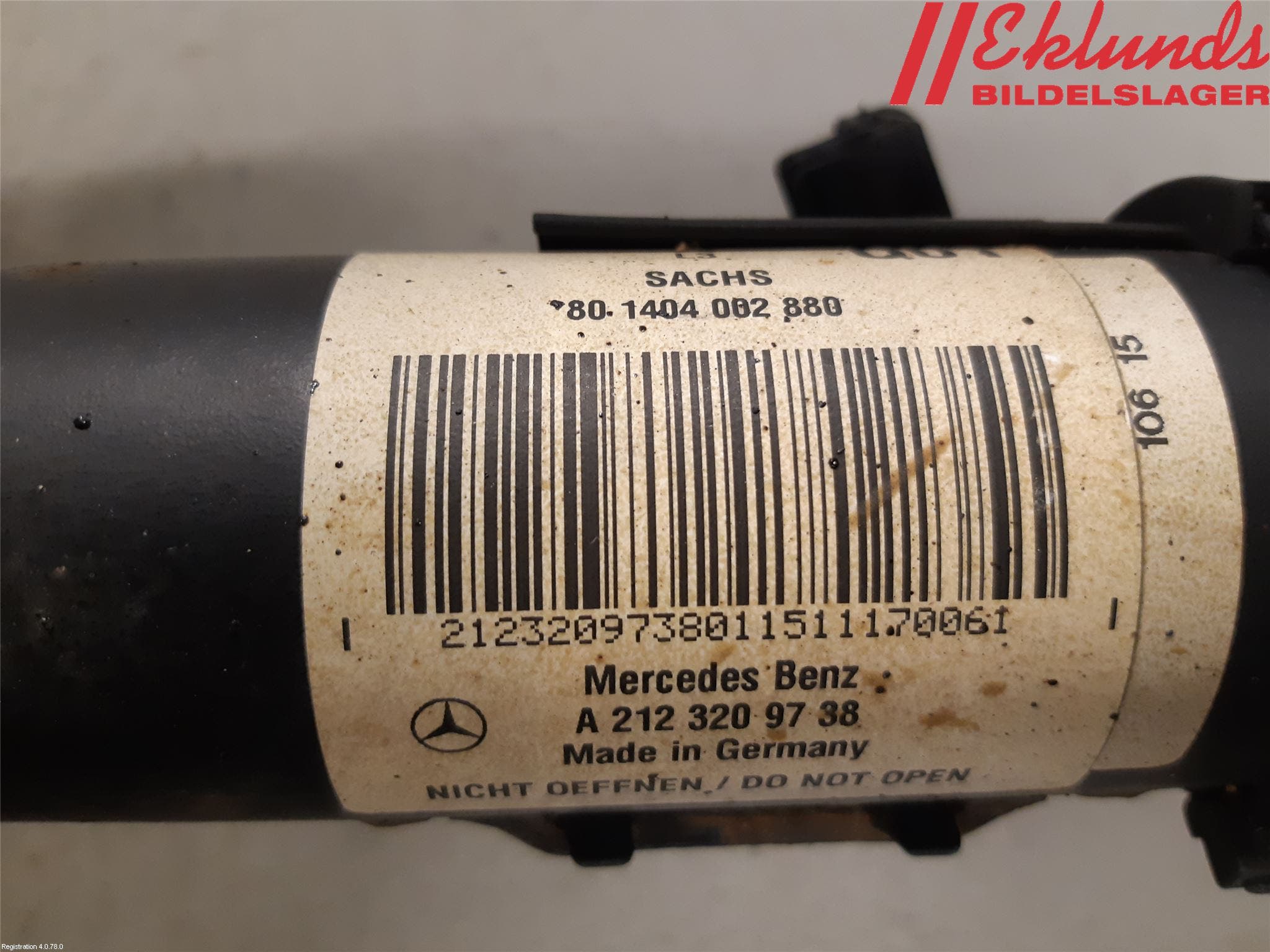 Mercedes-Benz MB E-KLASS (W212) 09-16 Fjäderben Fram Vänster