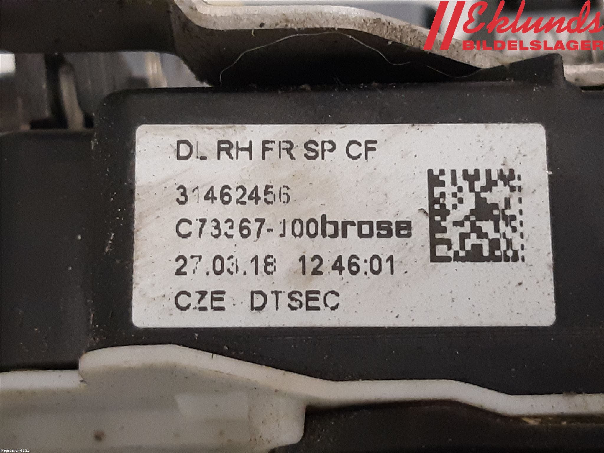 Volvo V90 17->> Låskista-Dörrlås