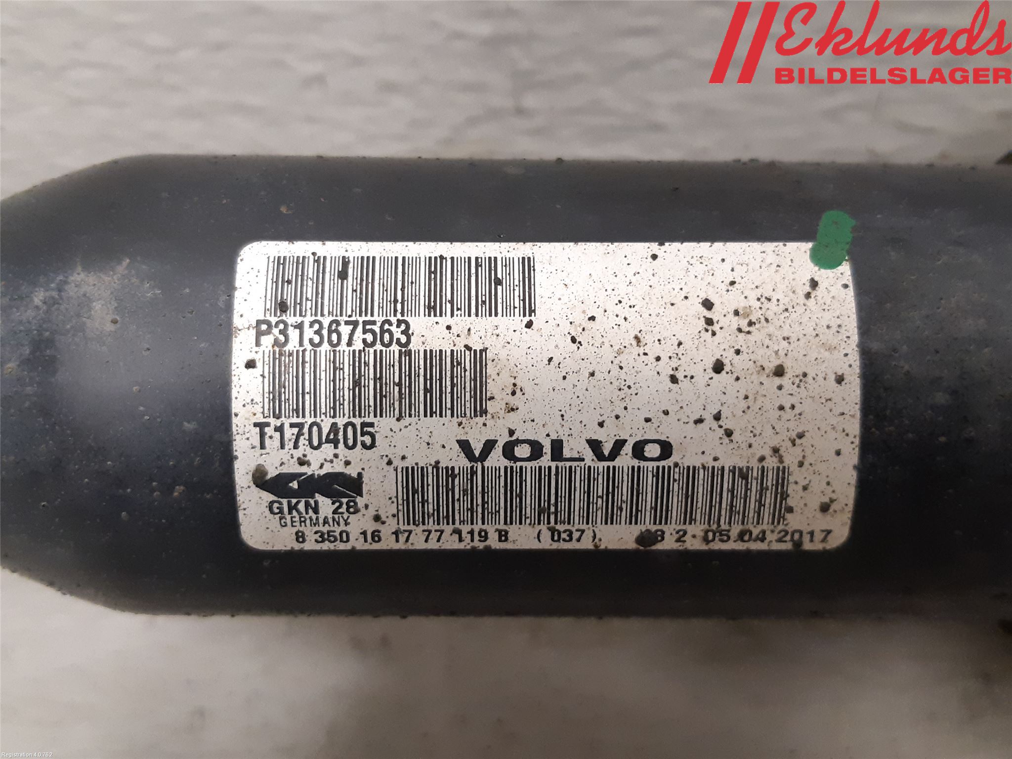 Volvo XC60 14-17 Drivaxel Fram Höger