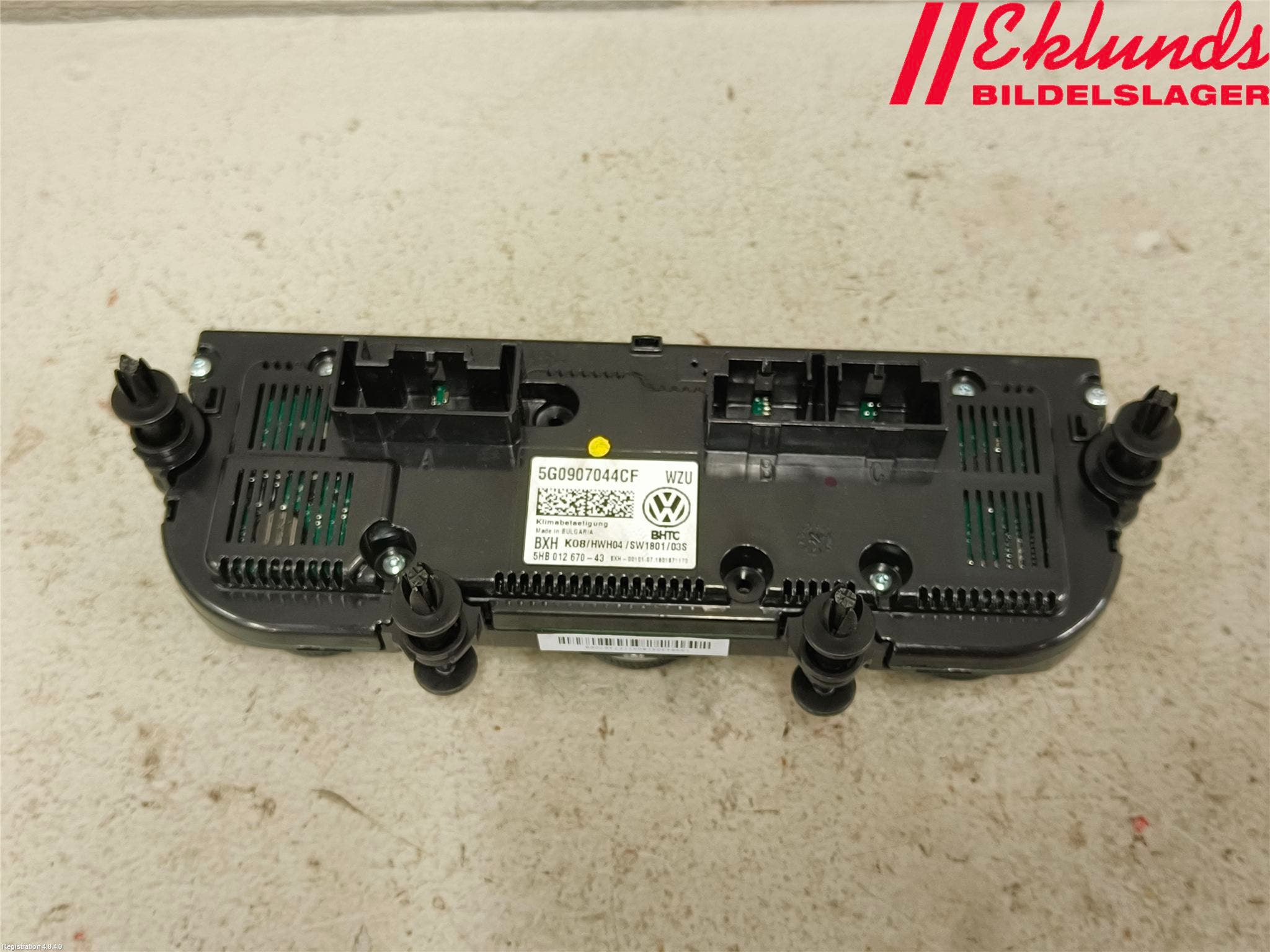 Volkswagen VW GOLF / E-GOLF VII 13-20 Ac Styrenhet Ac Manöveren