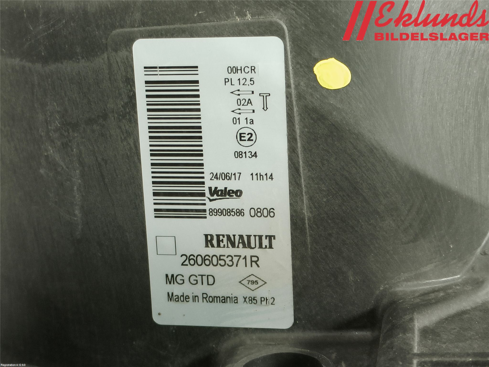 Renault CLIO III  09-12 Strålkastare Vänster