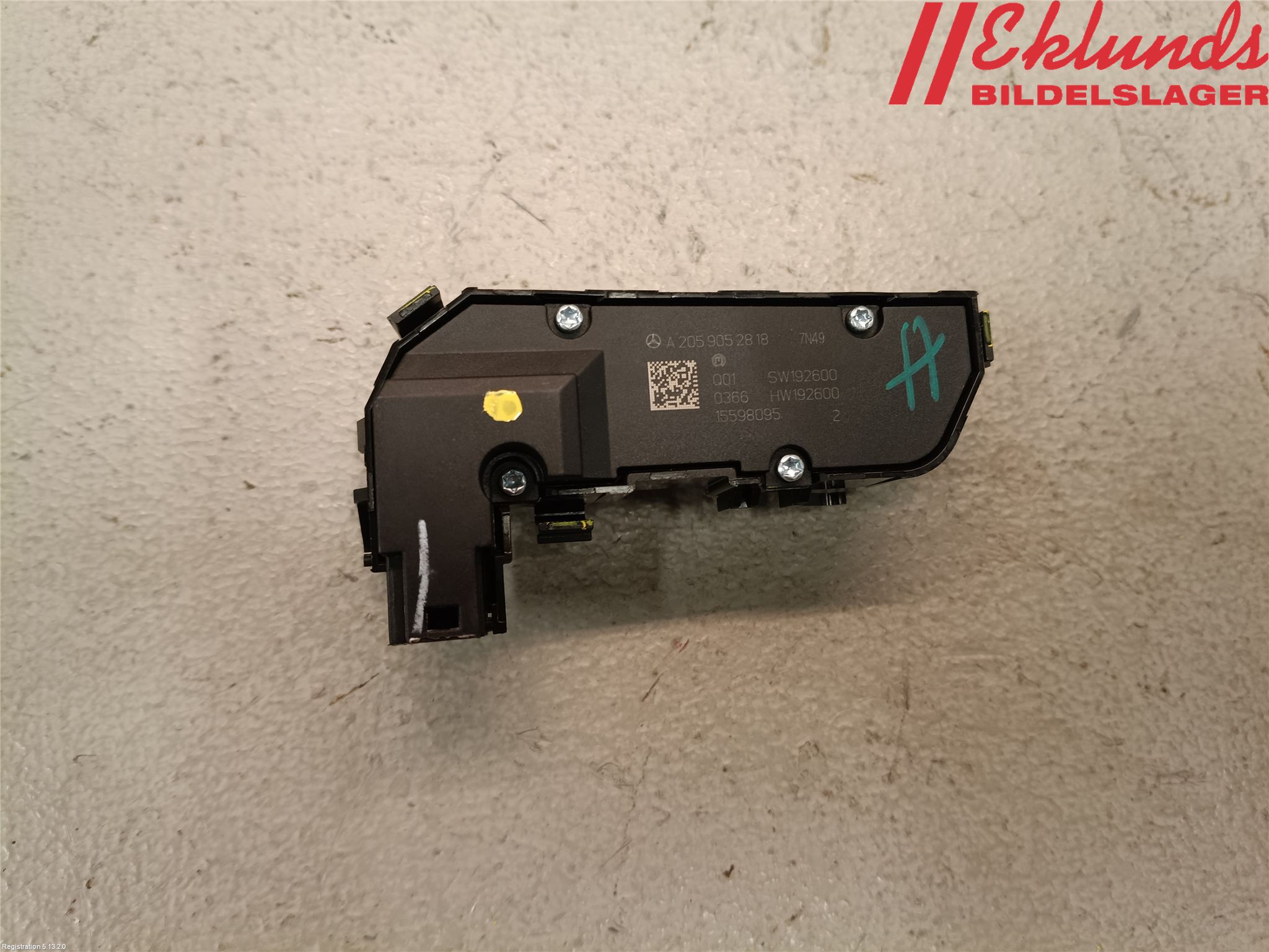 Mercedes-Benz MB EQC (N293) 20- Strömställare Stolvärme