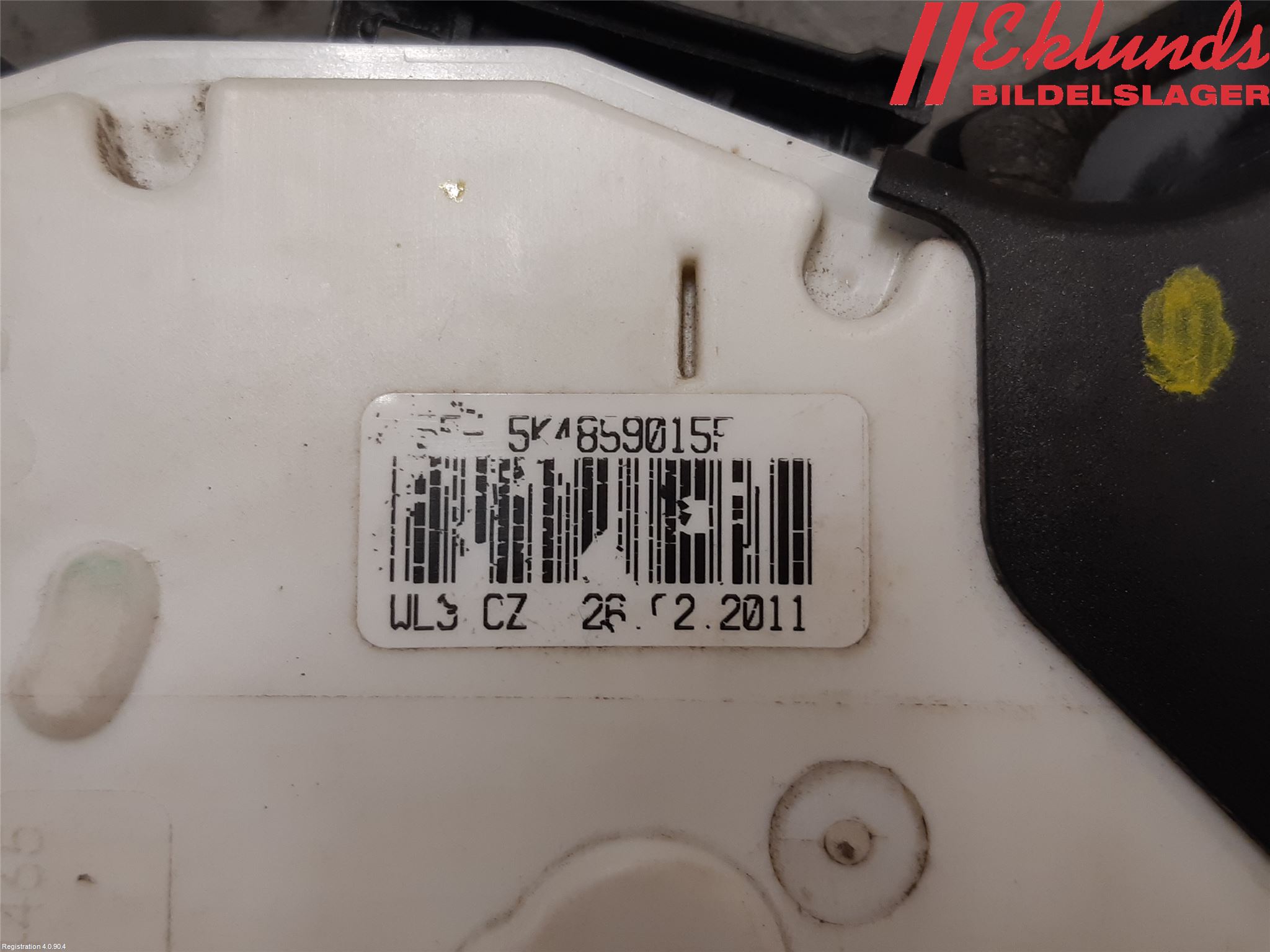 Volkswagen VW POLO 10-17 Låskista-Dörrlås