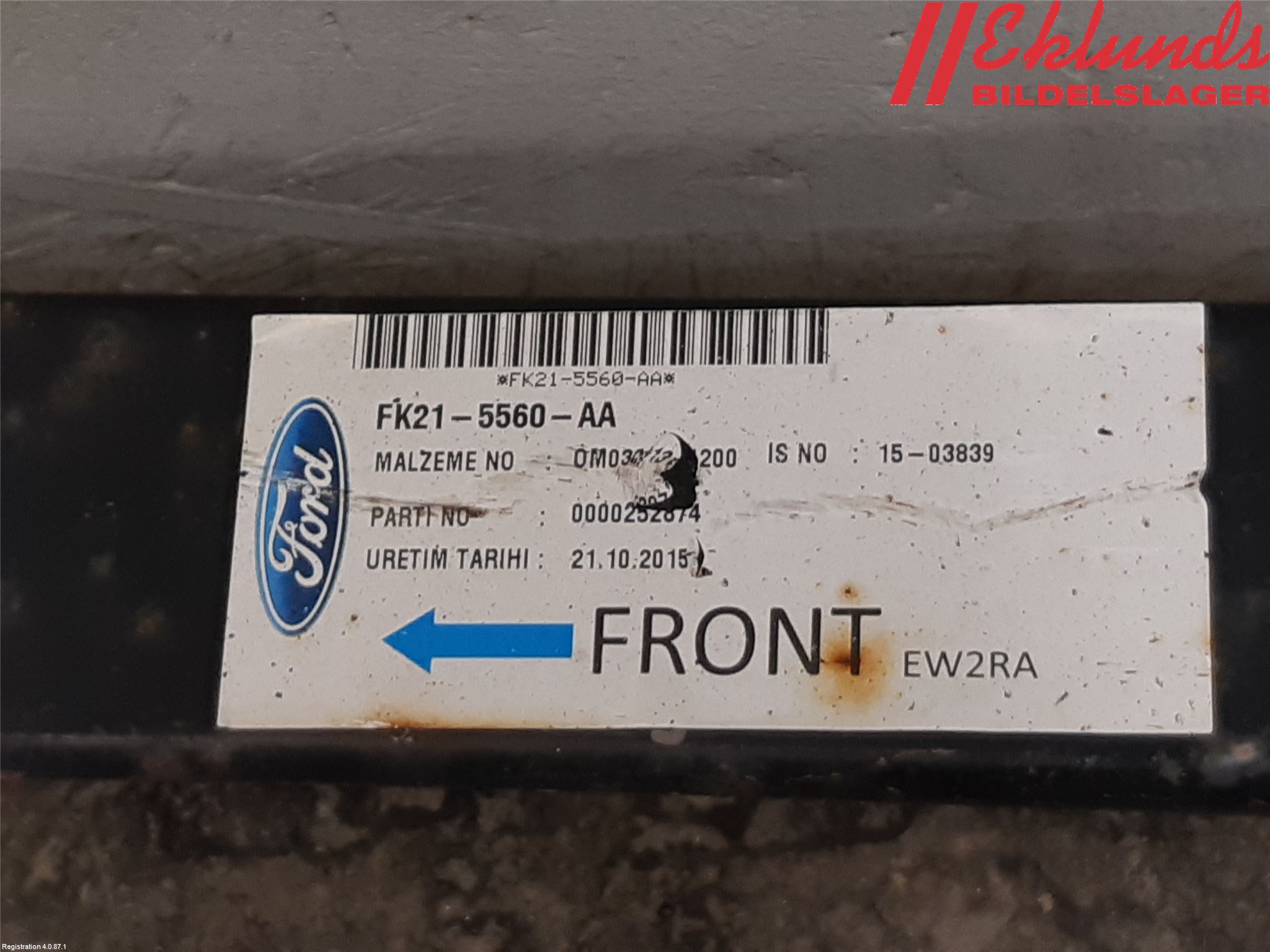 Ford TRANSIT/TOURNEO CUSTOM 13-24 Fjäder Bak Blad