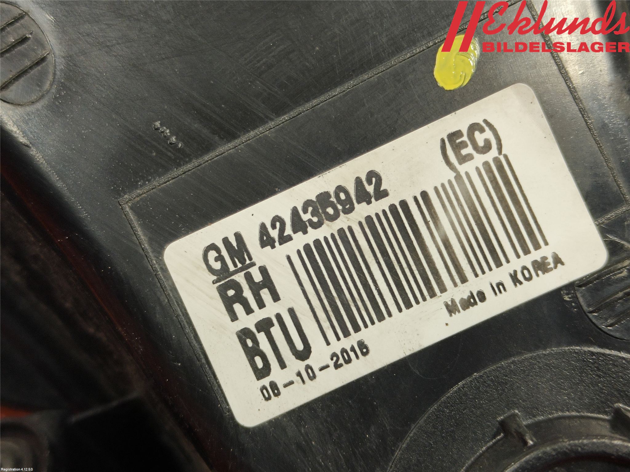 Opel MOKKA 13-20 Bakljus Höger