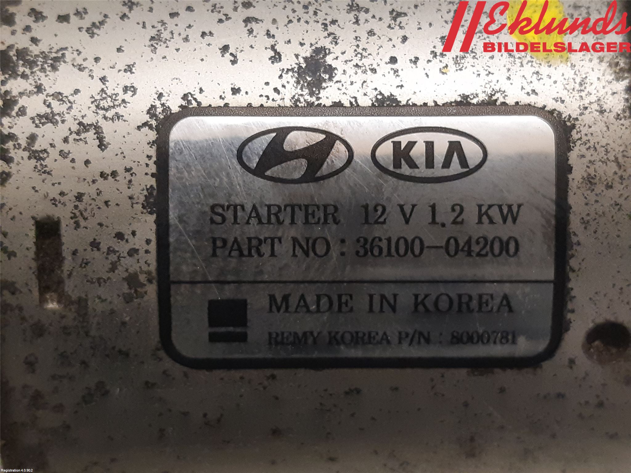 Kia STONIC 18->> Startmotor