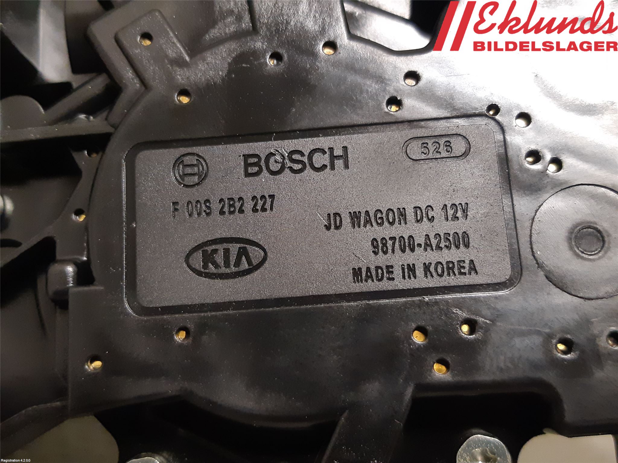 Kia CEED 12-18 Torkarmotor Baklucka