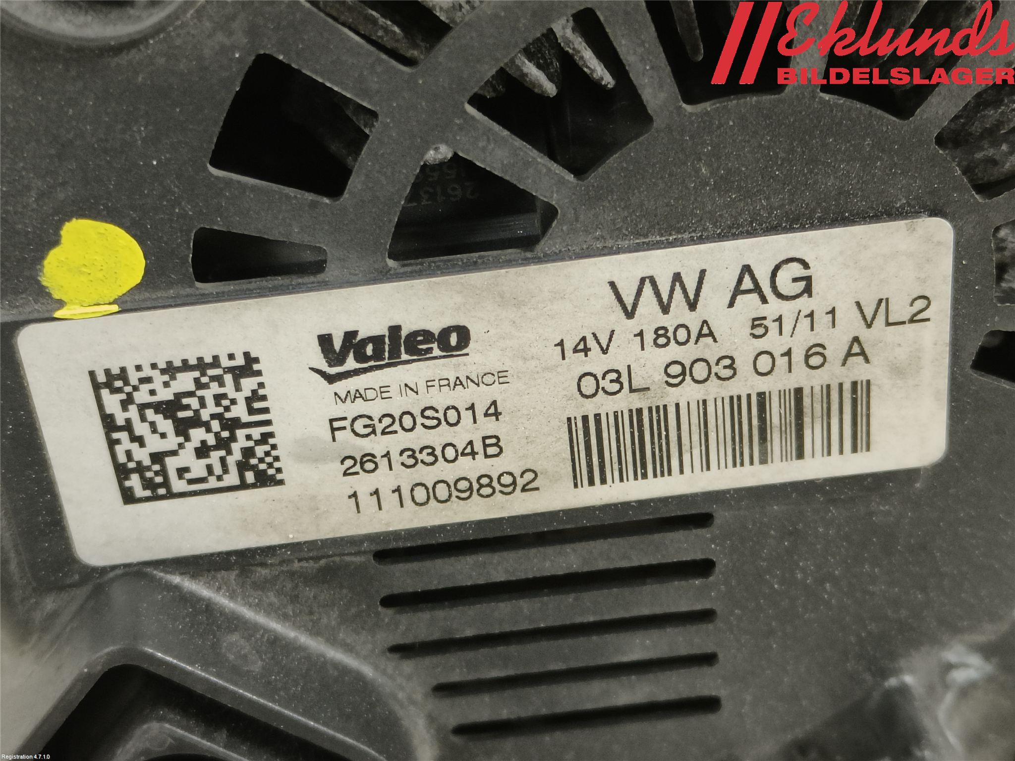 Audi A6/S6 4G 11-18 Generator