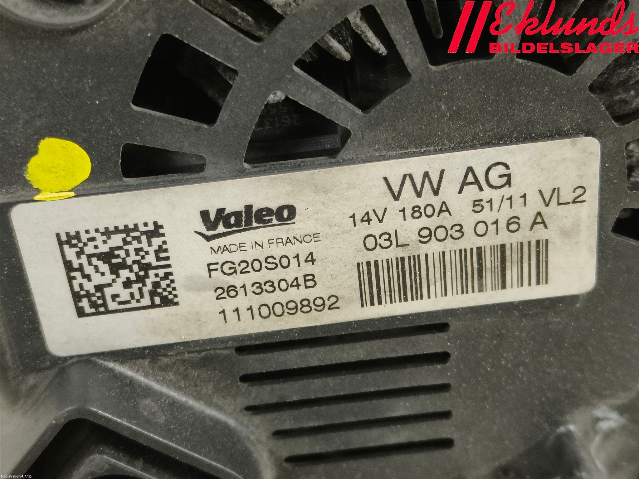 Audi A6/S6 4G 11-18 Generator