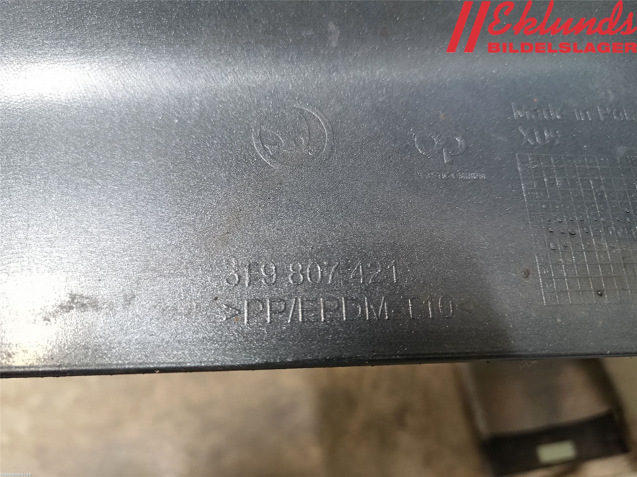 Skoda SUPERB 09-15 Stötfångarbeklädnad Bak