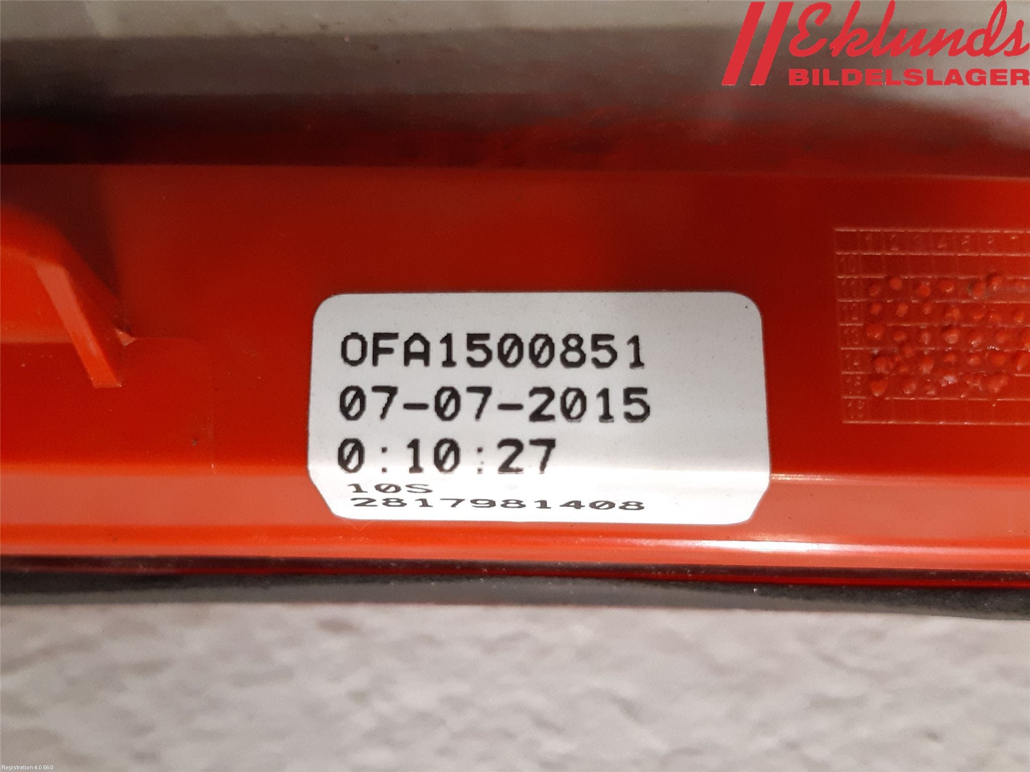 Audi A6/S6 4G 11-18 Bromsljus Bakruta