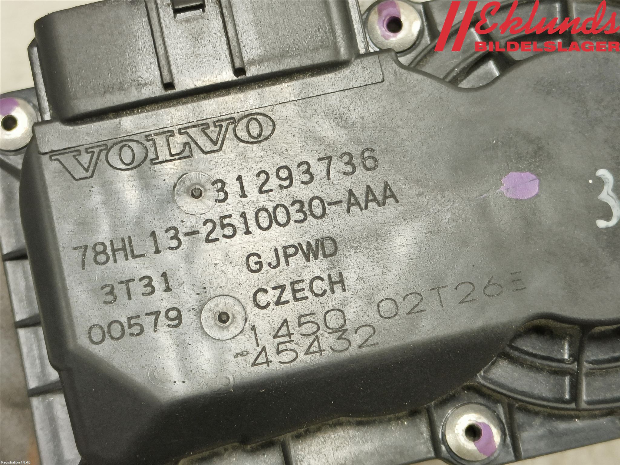 Volvo V40 12-19 Injspjällhus