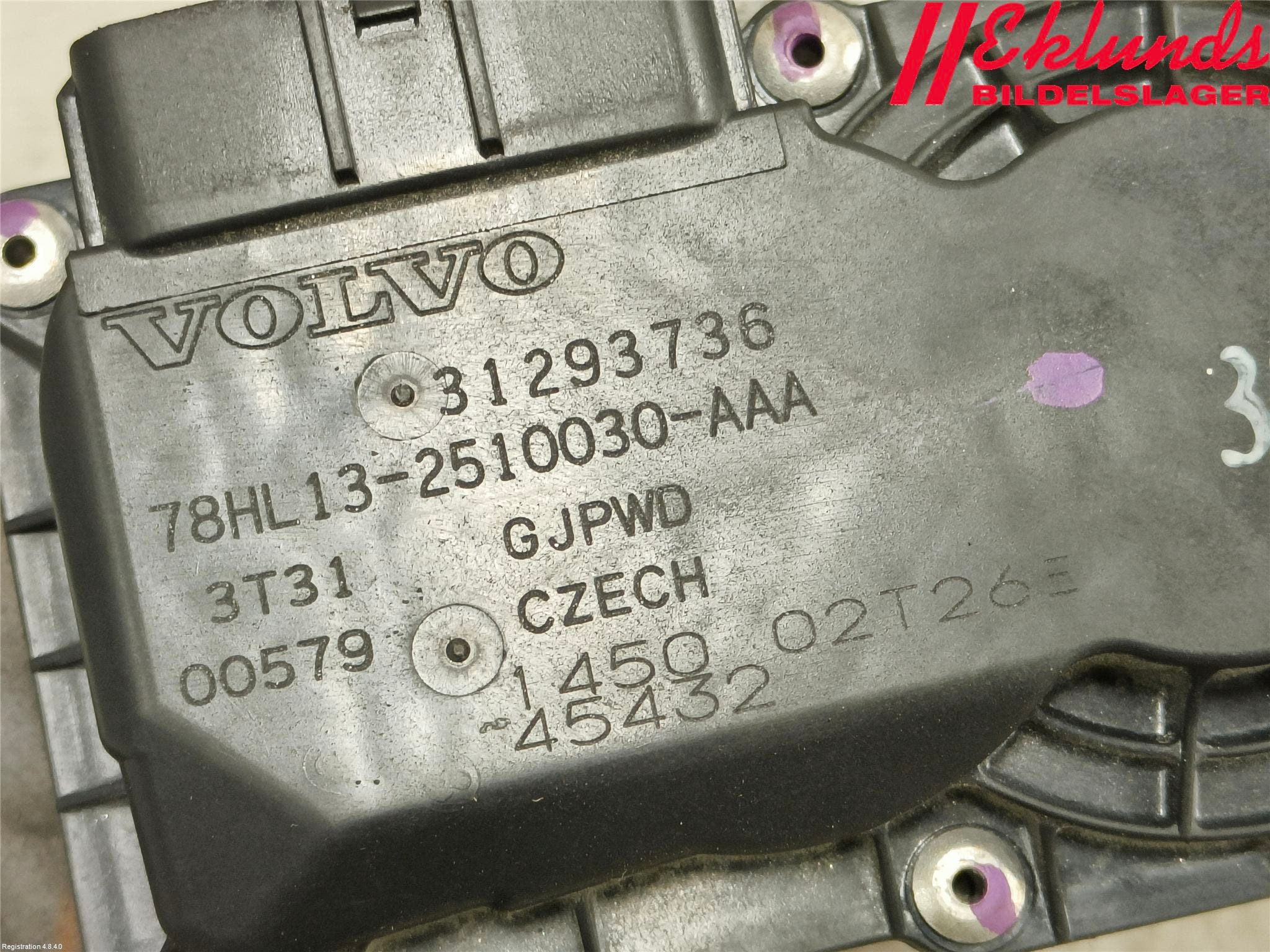 Volvo V40 12-19 Injspjällhus