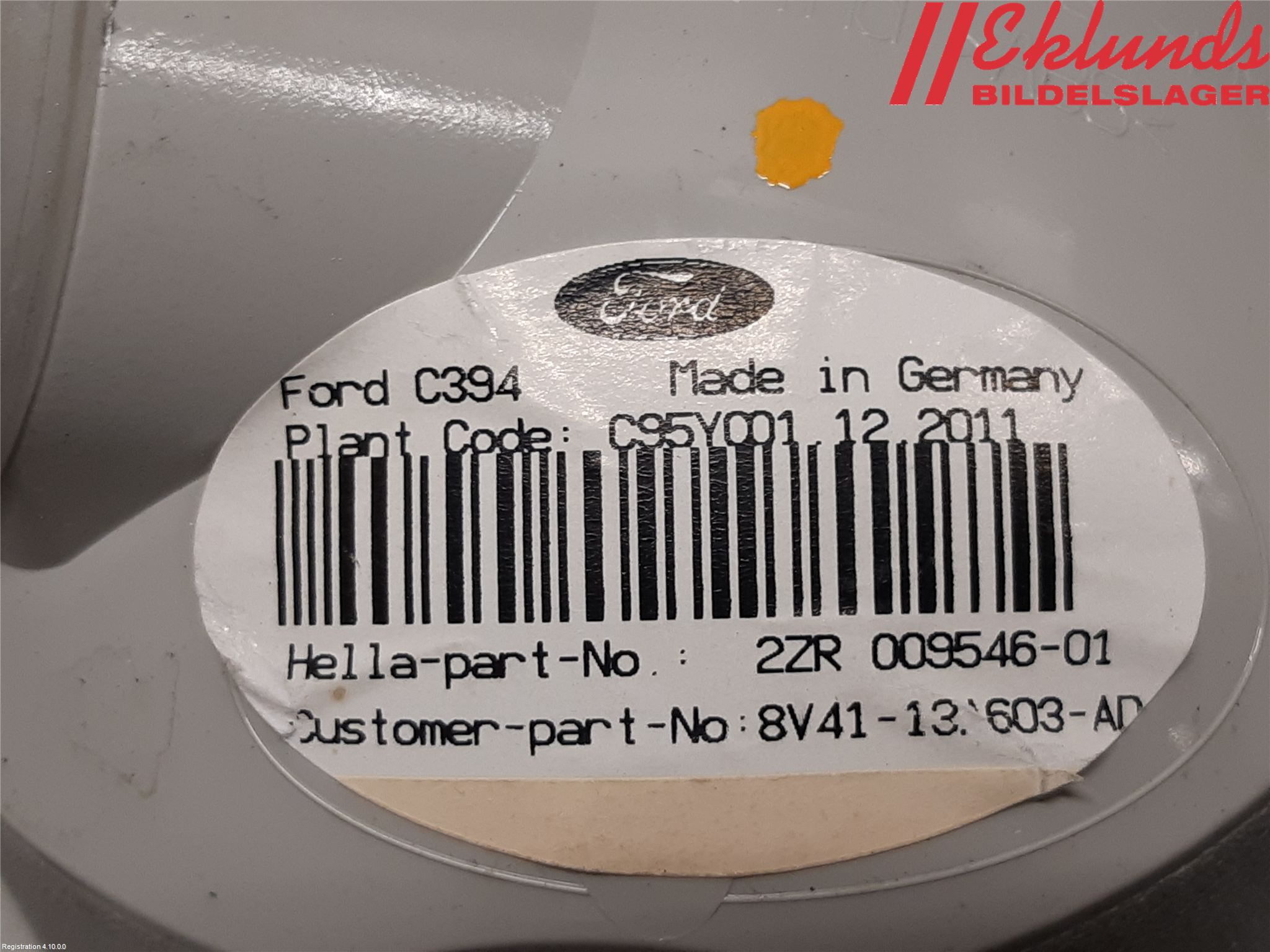 Ford KUGA 08-12 Bakljus Lucka Vä