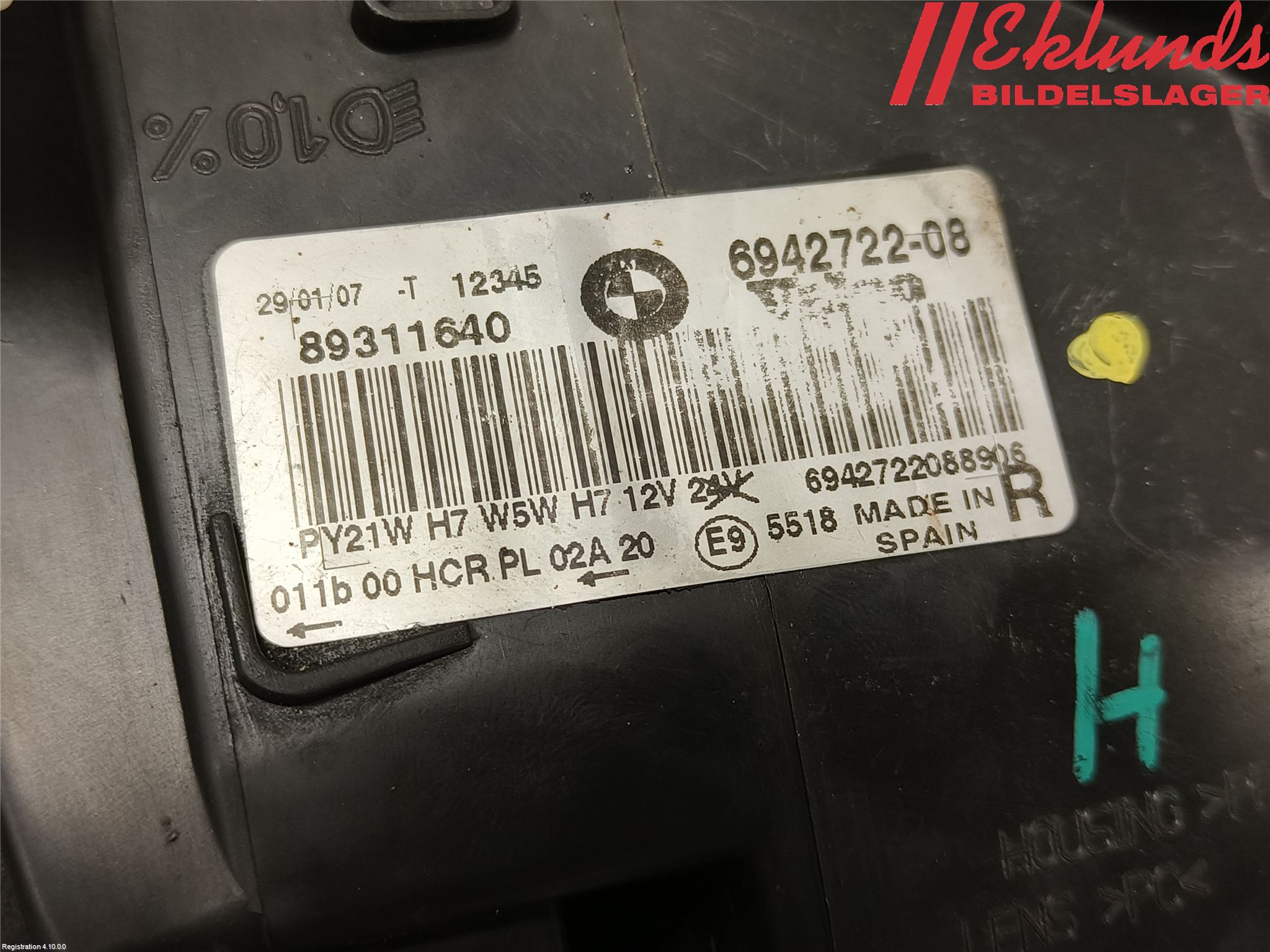 BMW 3 E90/91 SED/TOU 05-12 Strålkastare Höger