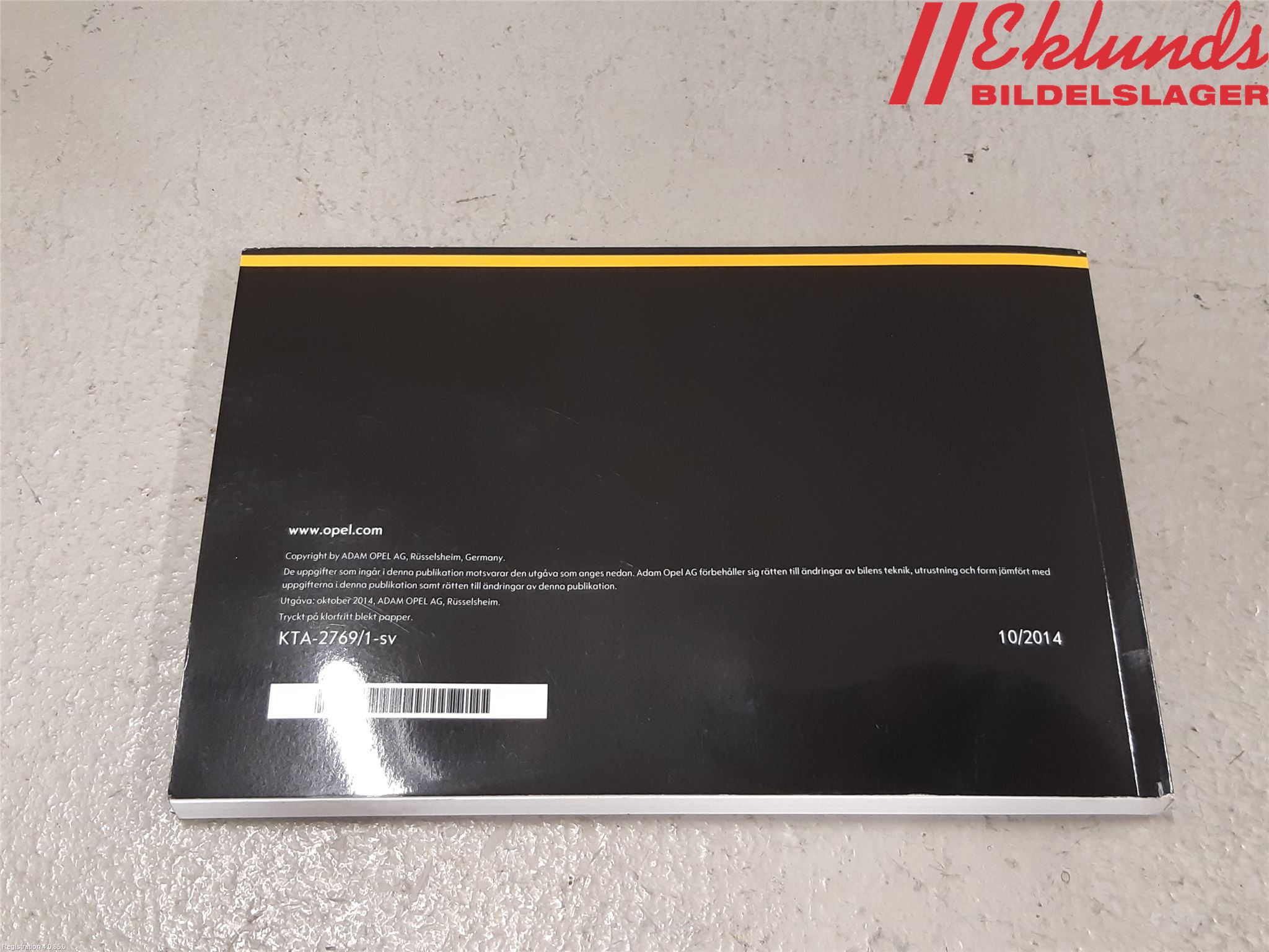 Opel VIVARO 15-19 Instruktionsbok