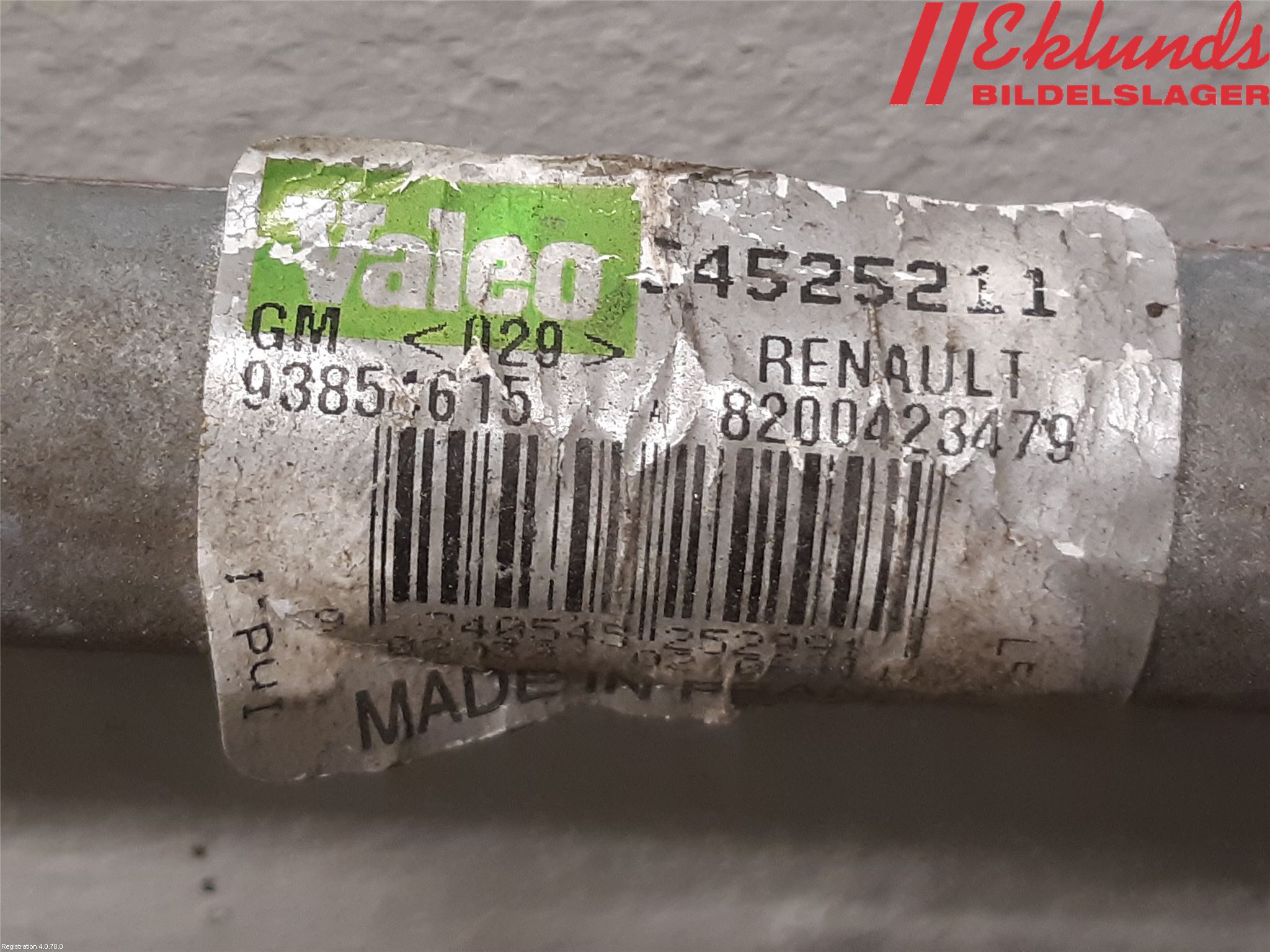 Opel VIVARO 01-14 Torkarmekanism Vindruta