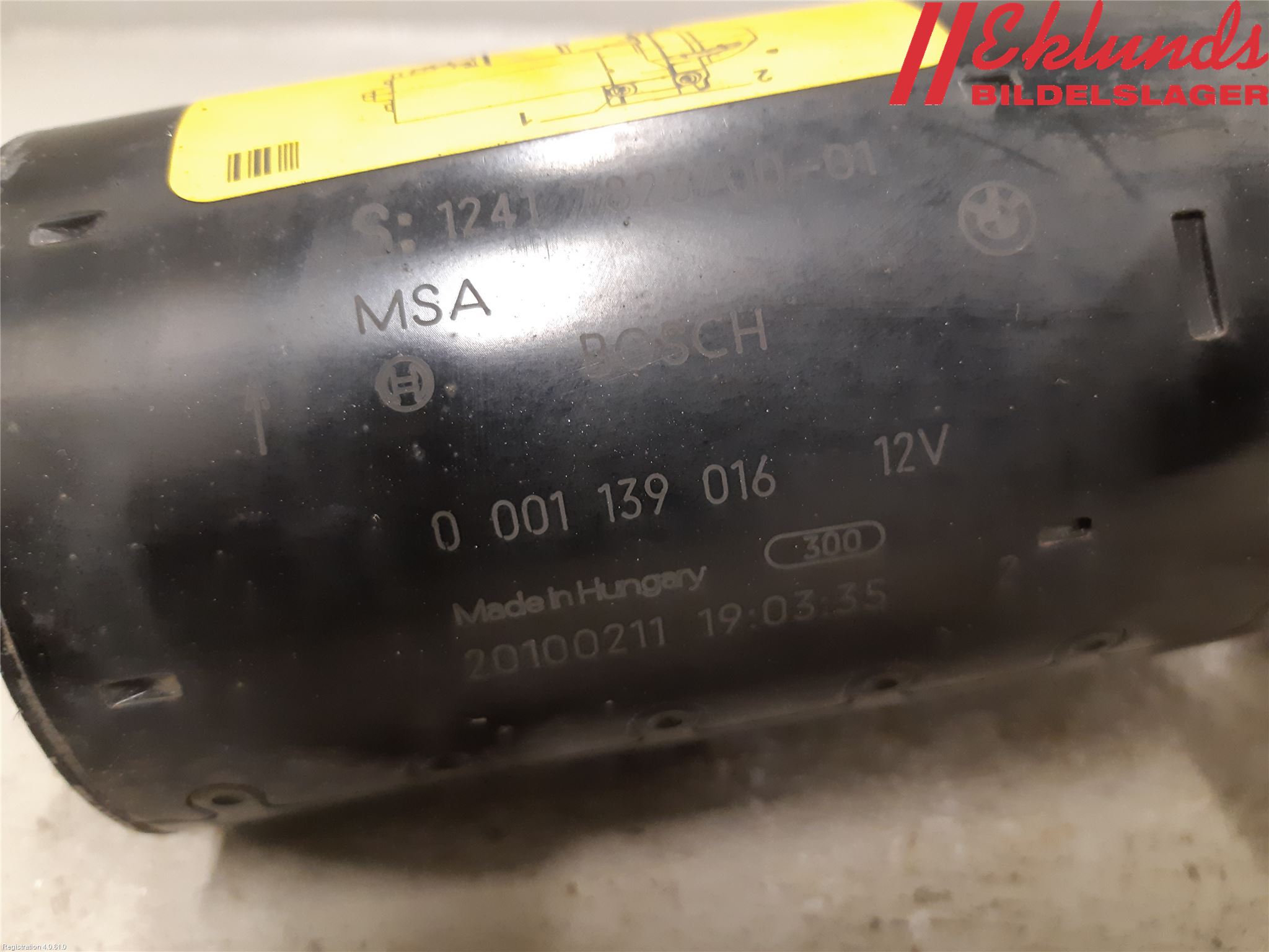 BMW X1 E84 10-15 Startmotor Diesel