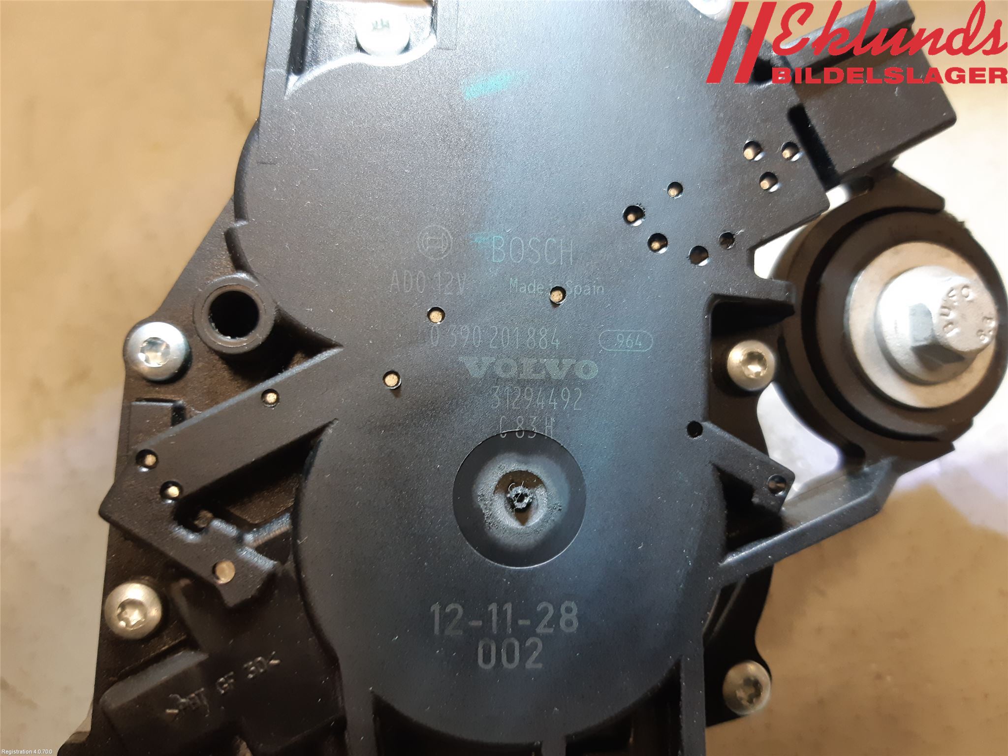 Volvo V40 12-19 Torkarmotor Baklucka