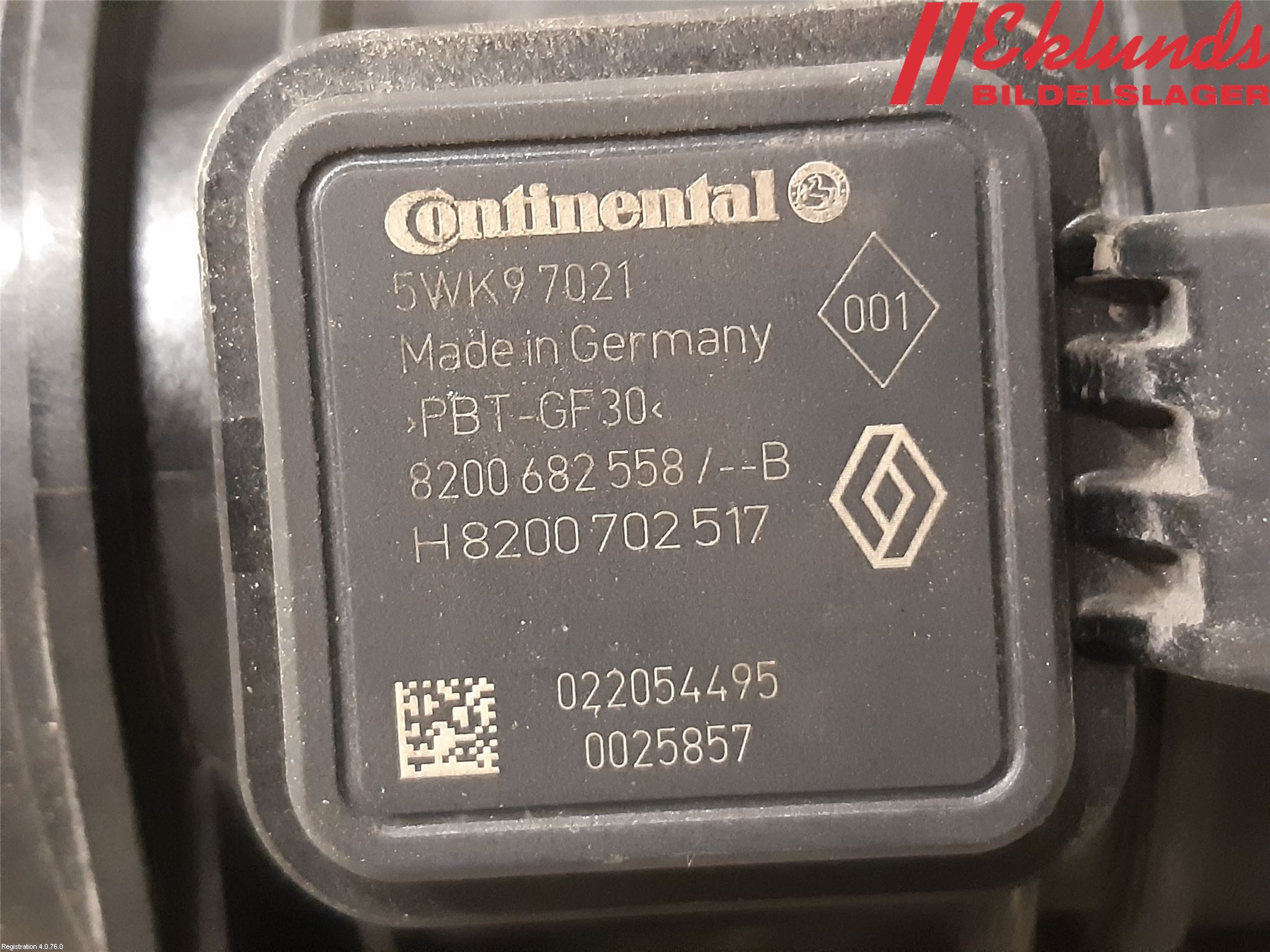 Nissan NV200/NV200 COMBI Injluftmassamätare