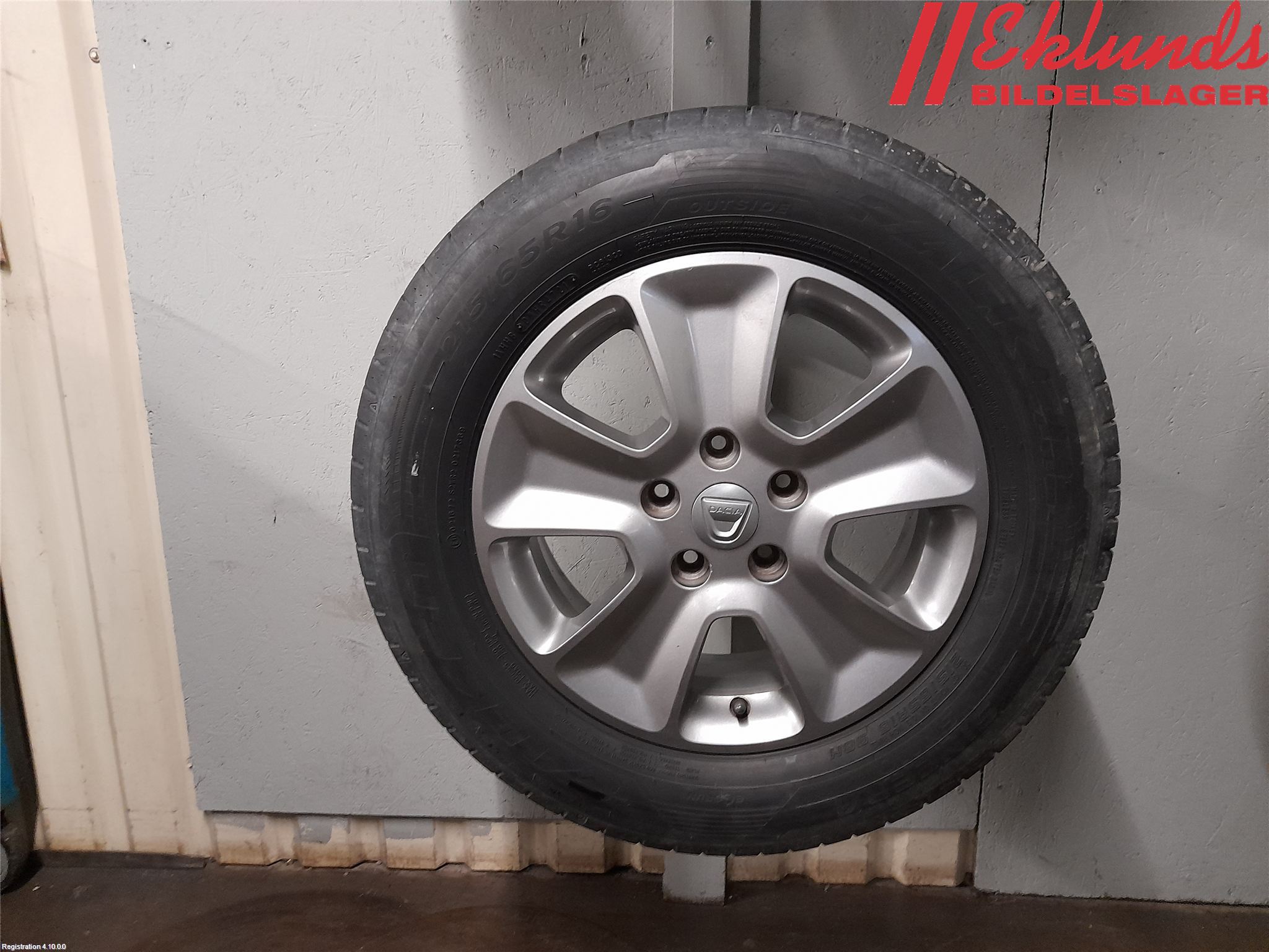 Dacia DUSTER 10-17 Sommardäck Alumfälg 4St