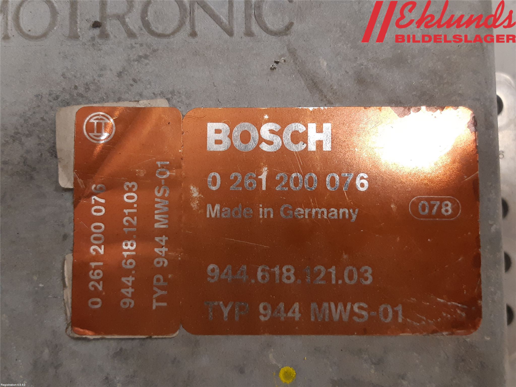 Porsche 944 81-91 Styrenhet Insprut Bensin