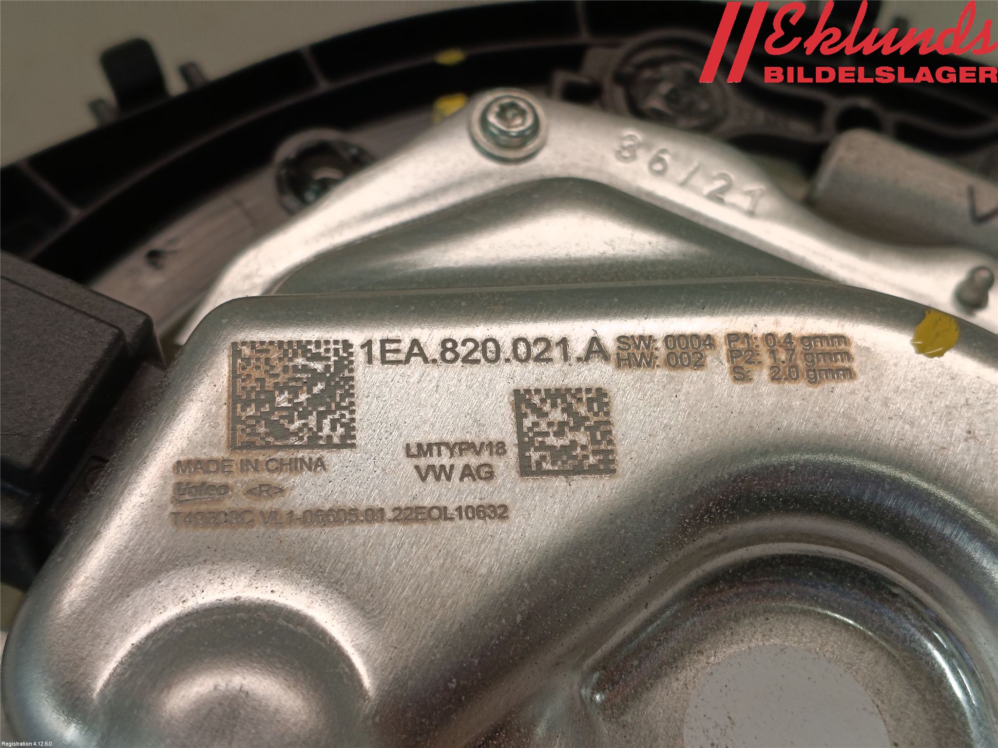 Volkswagen VW ID.4 21- Ac Värmefläkt