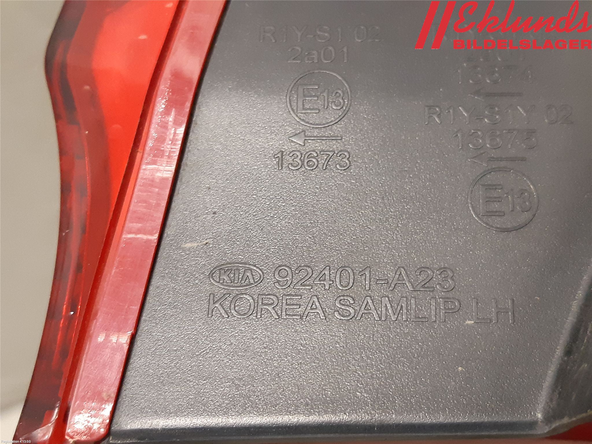 Kia CEED 12-18 Bakljus Vänster