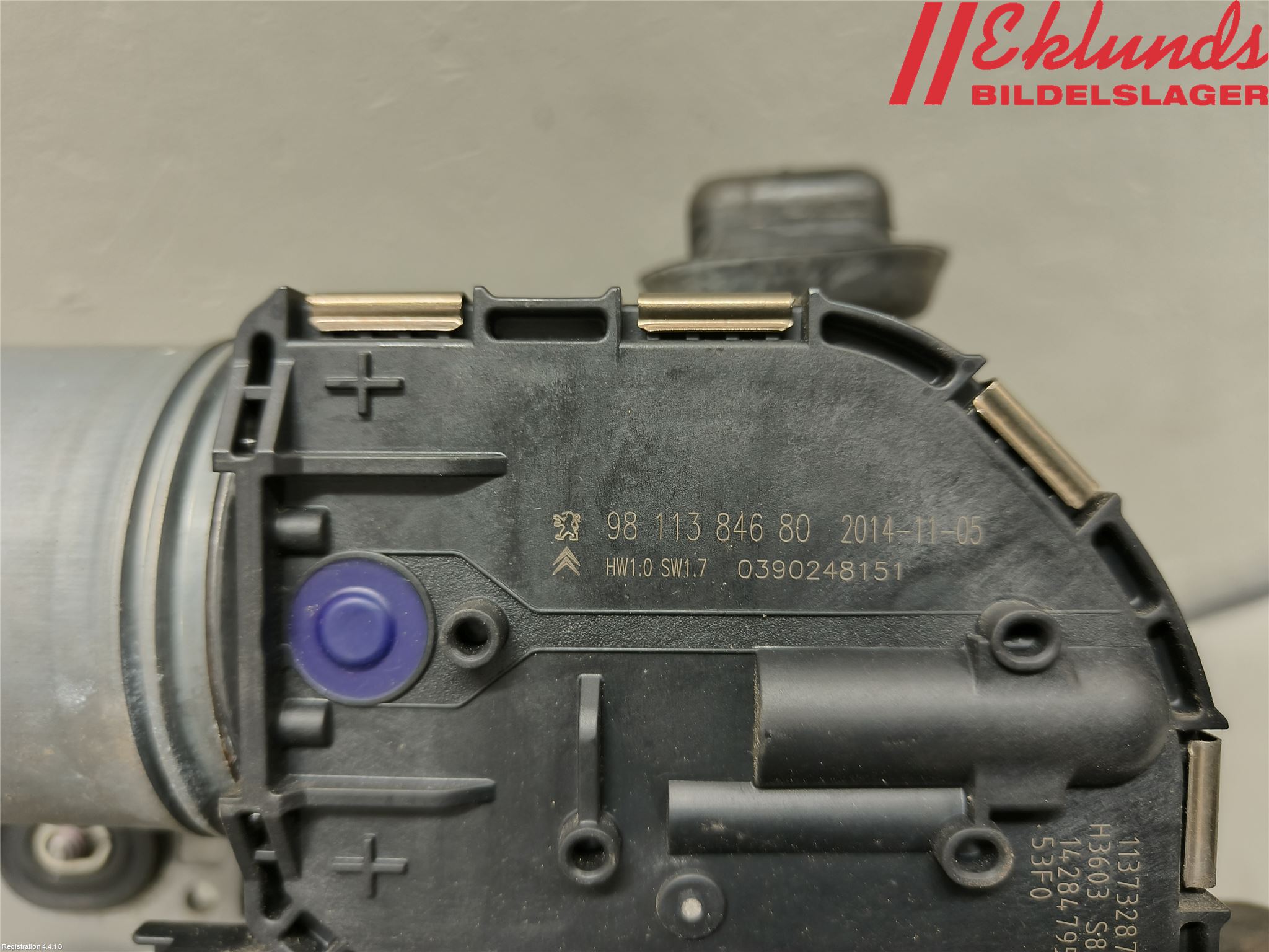 Citroen C4 GRAND PICASSO 14-18 Torkarmotor Vindruta